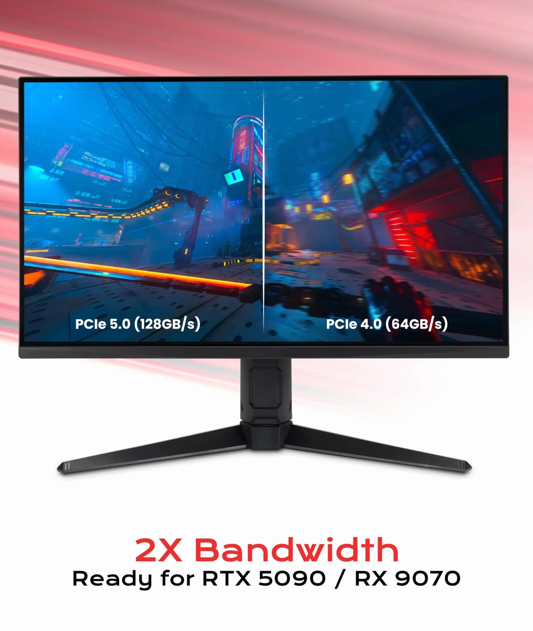 LINKUP - AVA5 Cavo Riser PCIE 5.0 | Pronto per RTX5090 RX9070 GPU | Velocità x16 128GB/s | Compatibile con PCIE 4.0 e WRX80/WRX90E | Angolo dritto Nero 5cm (Lunghezza totale 9cm)