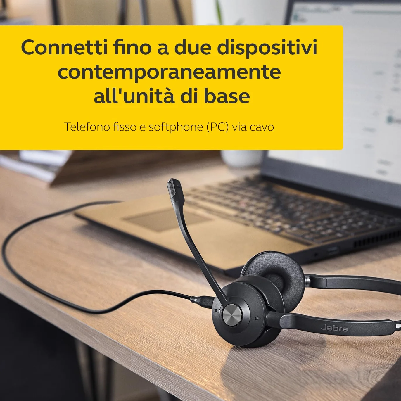 Engage 65 SE Mono Headset, Base, Power Supply, 1,5 m USB-C to USB-A, Cable, Desk Phone Cable, Quick Start Guide, Warranty and Warning (Safety Leaflets)