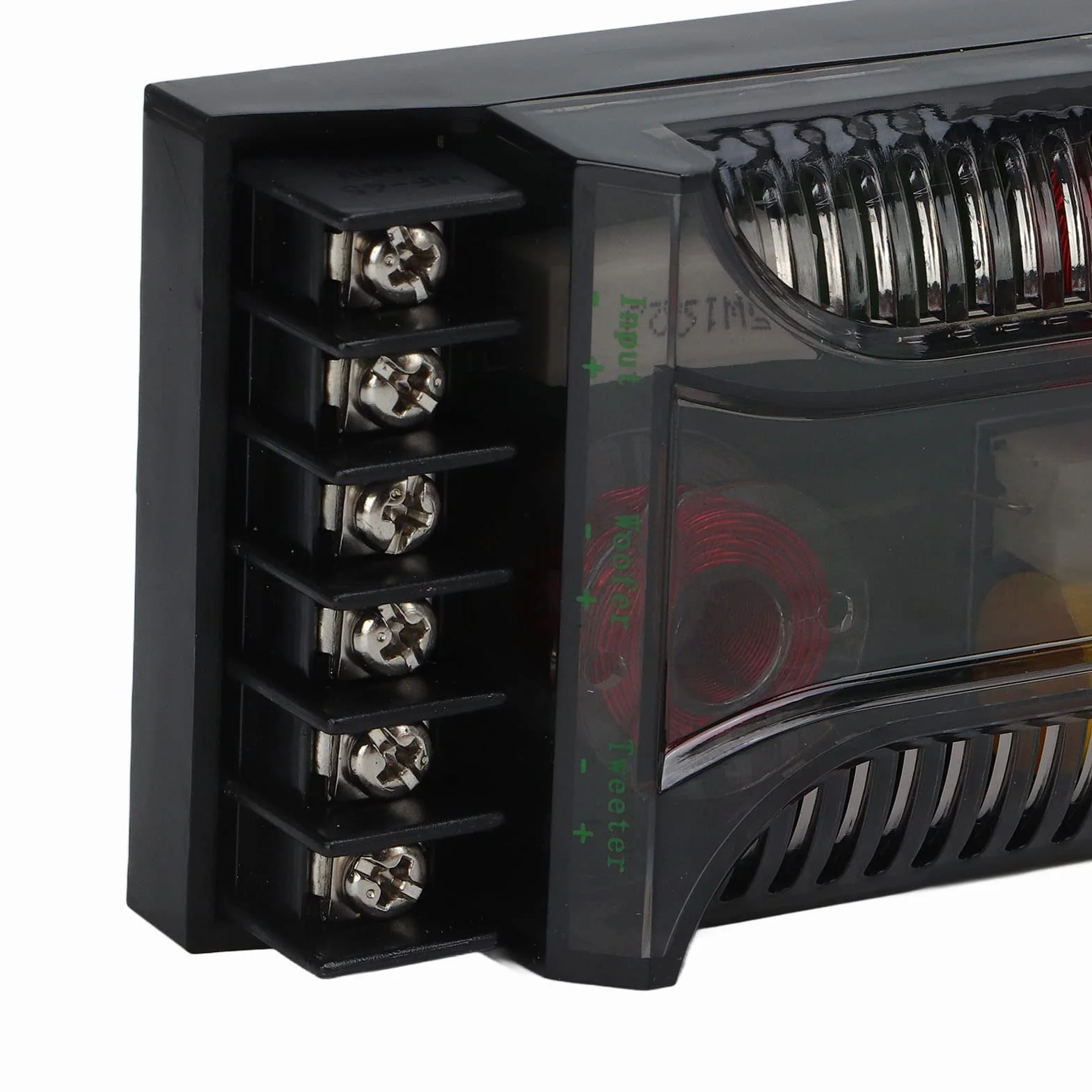 Divisore Di Frequenza Auto 2 Vie Crossover Protezione Sovracorrente Dissipazione Calore Universale Compatibile Con Altoparlanti Auto 2 Pezzi