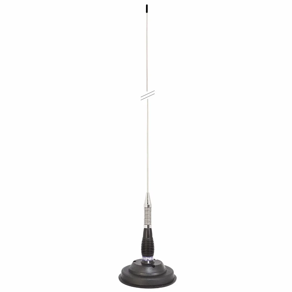 Antenna CB PNI ML100, 100 cm di lunghezza, Base Magnetica 125 mm incluso, 26-30MHz,250W, Spina Pl259 Con Cavo Coassiale 4 m, Ricetrasmettitore Per Veicolo