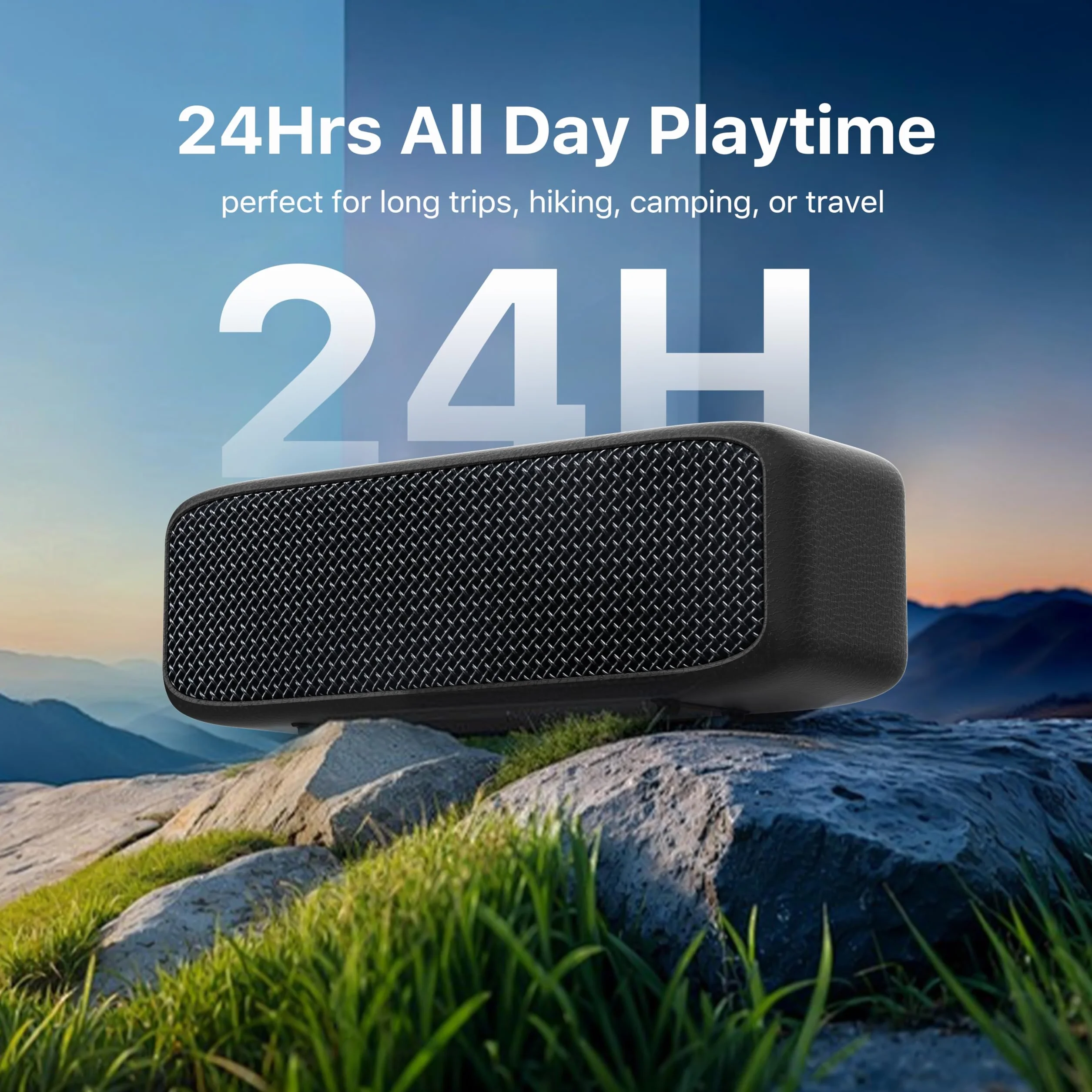 NOBIS Cassa Bluetooth 20W, Cassa Bluetooth Portatile IP68, Fino A 24H Di Riproduzione, Accoppiamento TWS, Bluetooth 6.0, Modalità EQ, Chiamate Vivavoce Con Controllo App Per Esterno e Casa