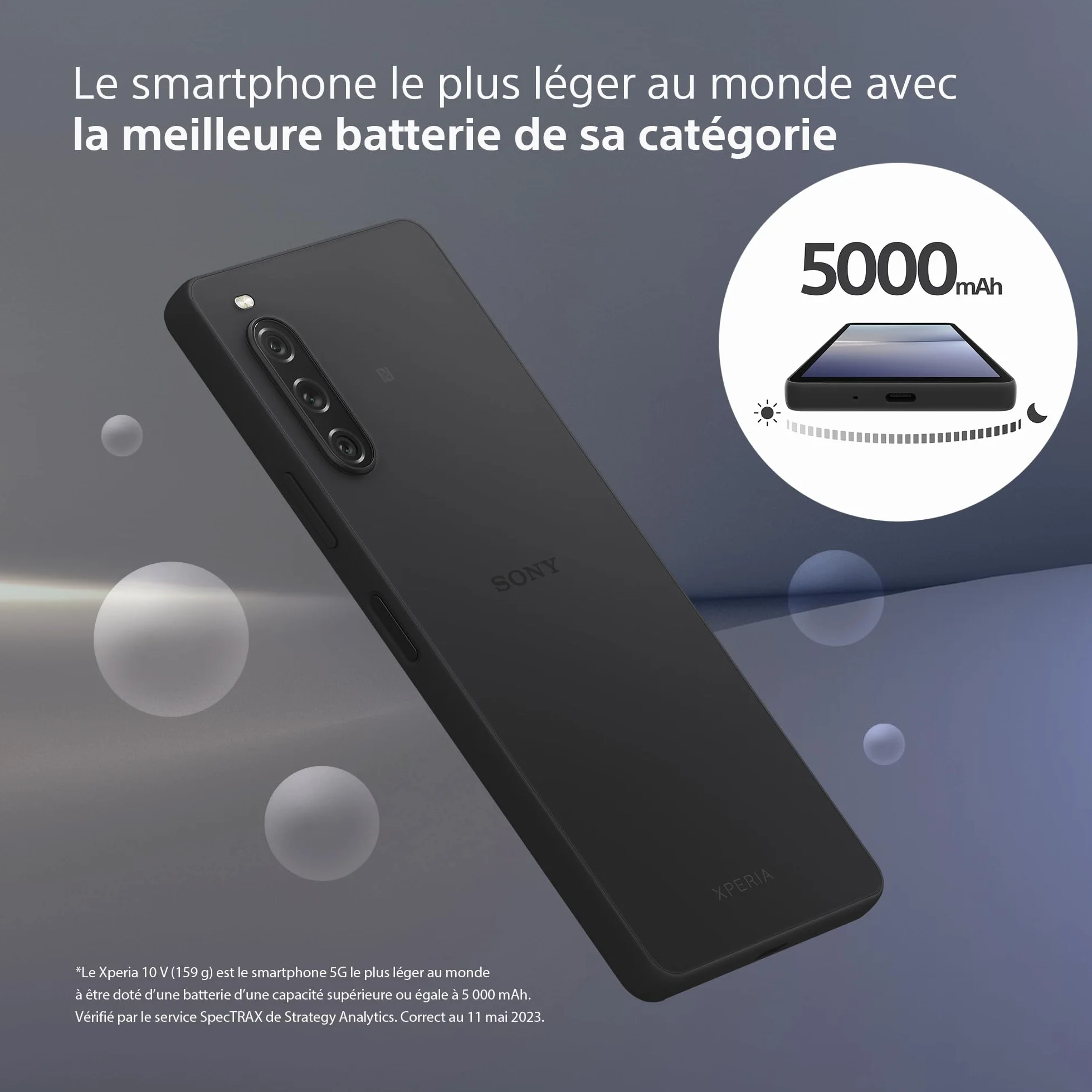 Sony Xperia 10 V 5G 128GB/6GB RAM Dual-SIM weiß (Ricondizionato)