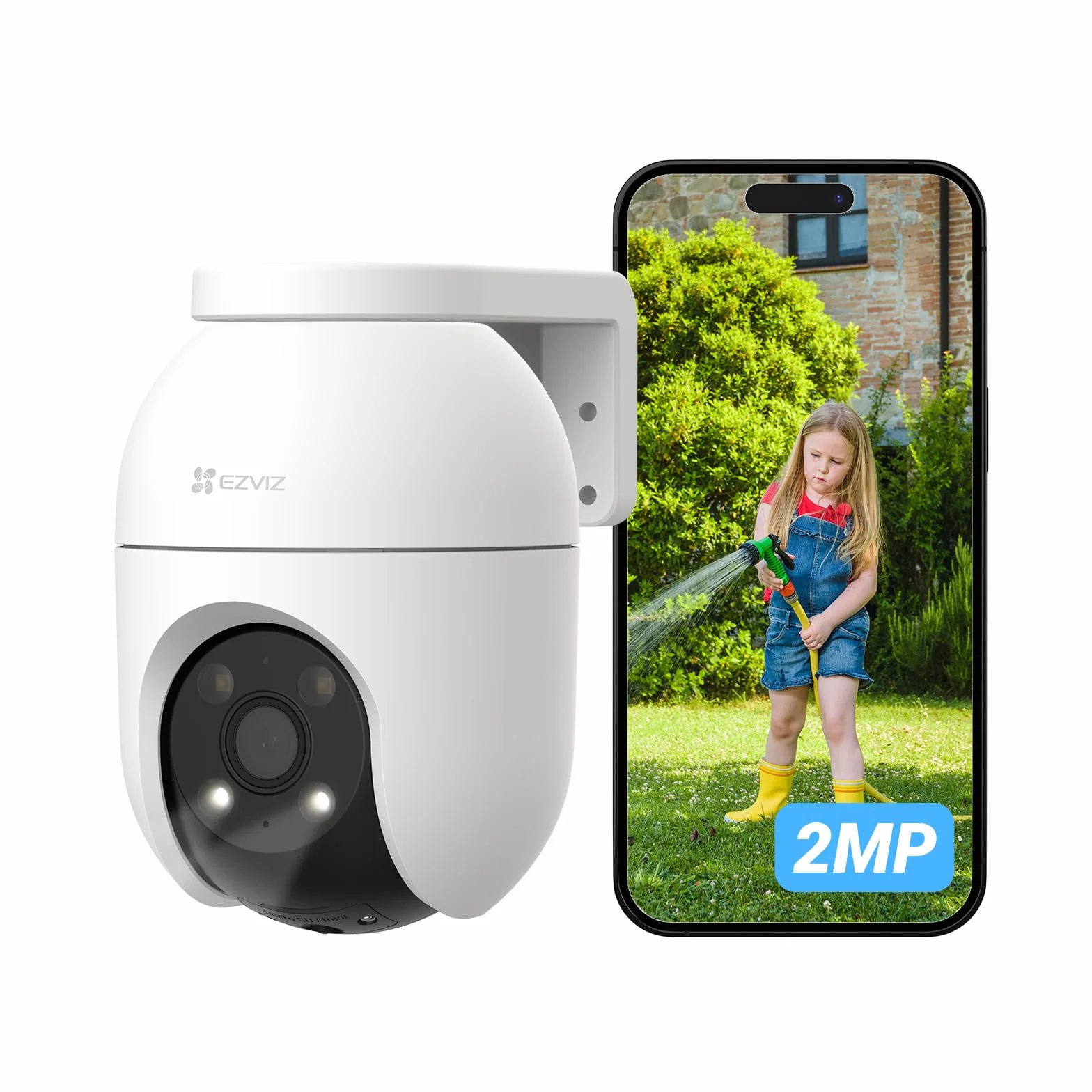 EZVIZ C8c 2MP Telecamera Wi-Fi Esterno 1080p Motorizzata 360° Visione Notturna Colori Rilevamento Persone Tracciamento Automatico Alexa Google