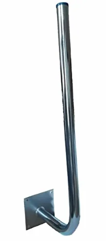 Supporto a parete braccio angolare 75 cm déport 25 cm diametro 38 mm per antenne 4G LTE 5G parabola satellitare