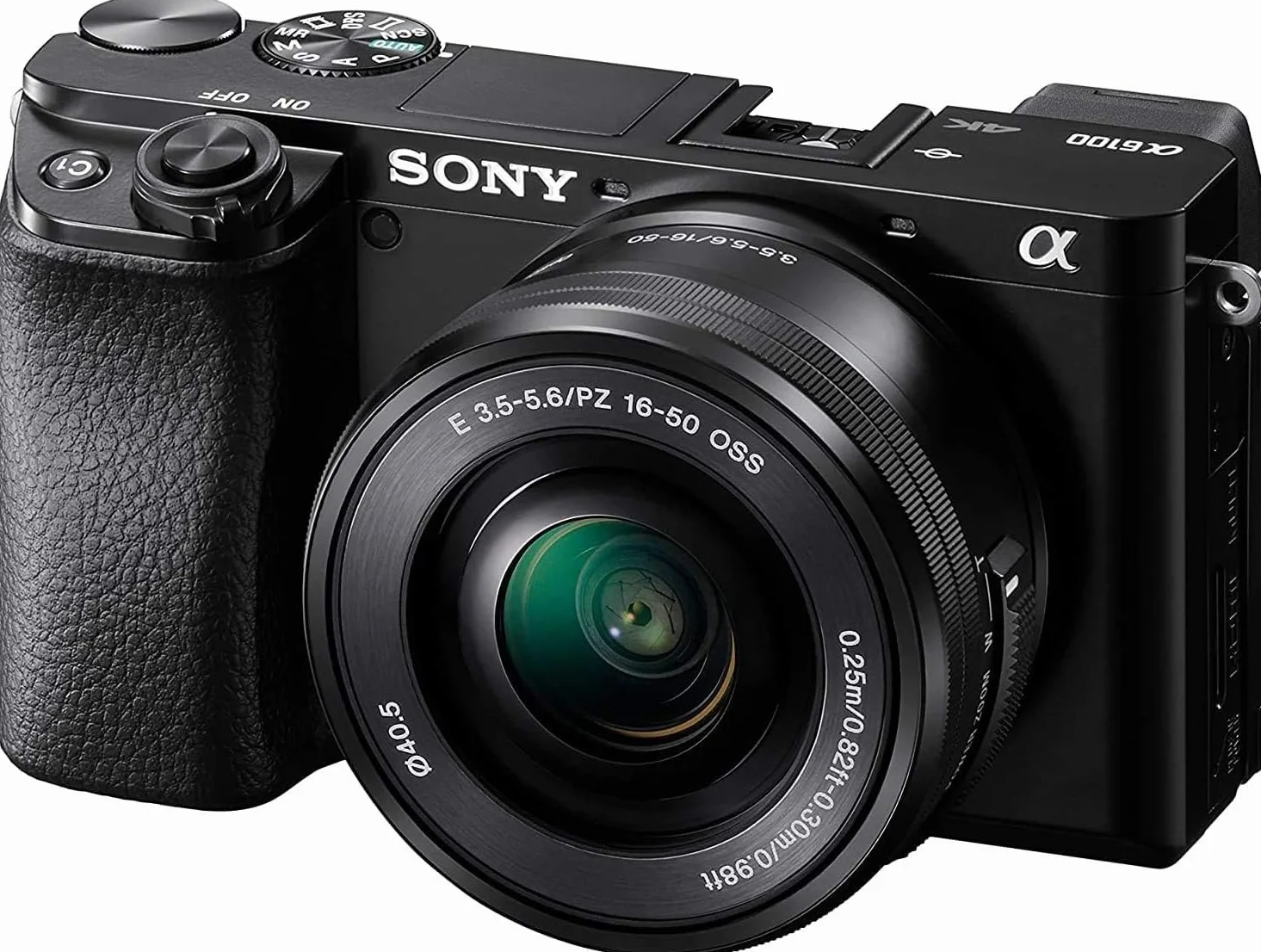 Sony Alpha 6100L - Kit Fotocamera Digitale Mirrorless con Obiettivo Intercambiabile SELP 16-50mm, Sensore APS-C, Video 4K, Real Time Eye AF, Real Time Tracking, ILCE6100B + SELP1650, Nero
