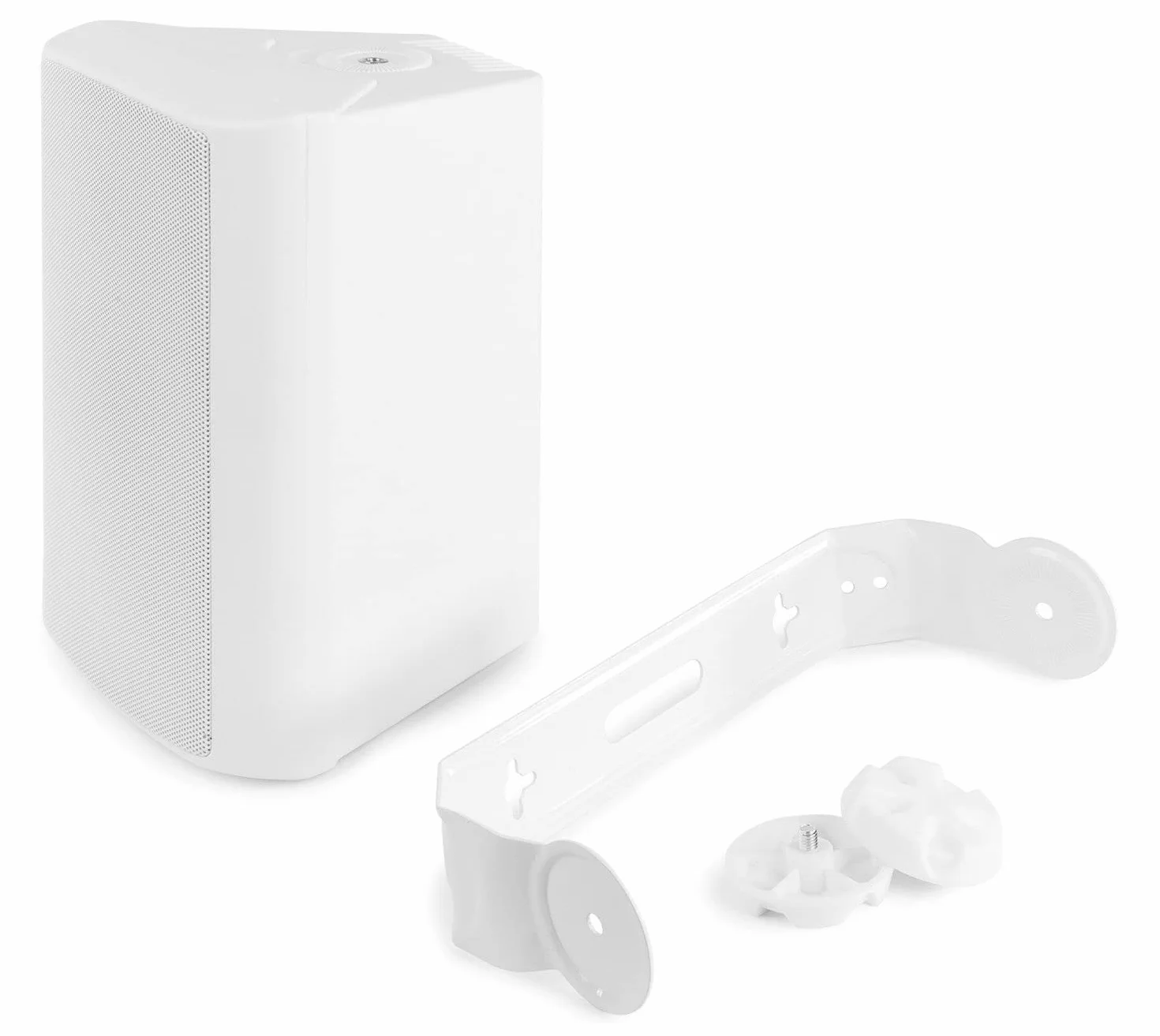 Power Dynamics BGO50 Set di Diffusori - Altoparlante a 2 Vie, Woofer da 5,25", Driver Tweeter da 3/4", Potenza di Picco: 120 W, Uso Interno/Esterno, Attacco Flangia, Montaggio a Parete, Bianco