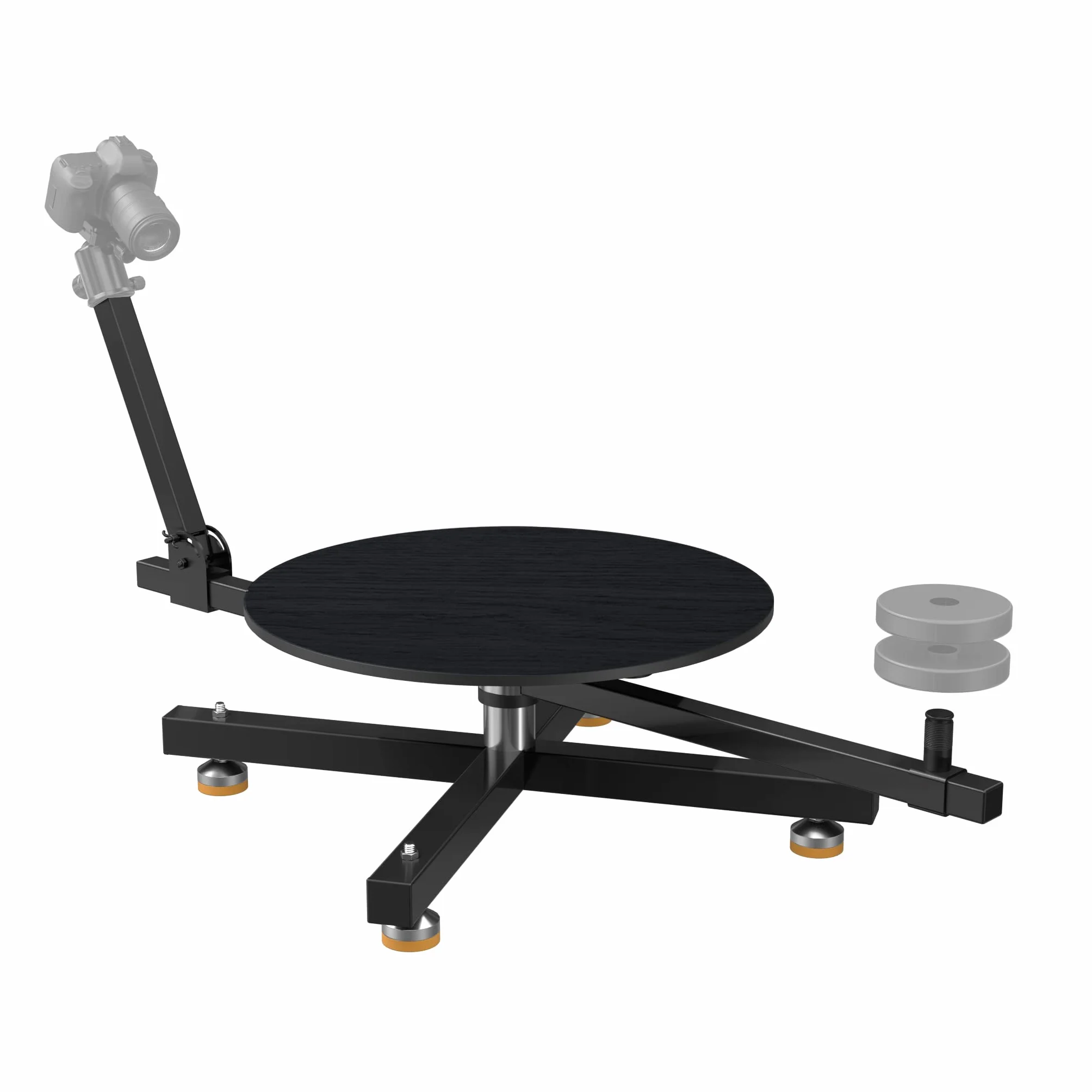 RAUBAY Spinner a 360 gradi, Giradischi fotografici professionali, Cursore per fotocamera rotante, Cabina video per filatura, Piattaforma per la fotografia commerciale del prodotto, Tempo di proiettile