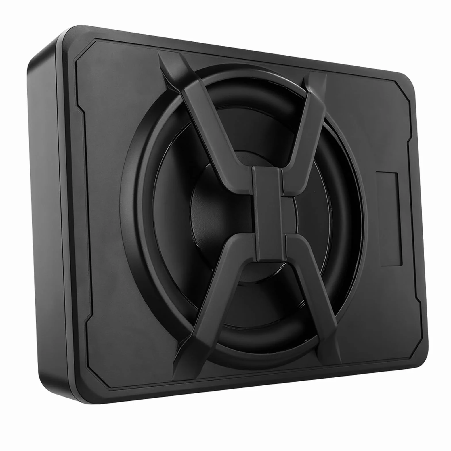 Subwoofer attivo per auto, si adatta sotto i sedili, potenza massima 1200 W, 10 pollici, con illuminazione ambientale, modulo amplificatore integrato, subwoofer compatto e potente.