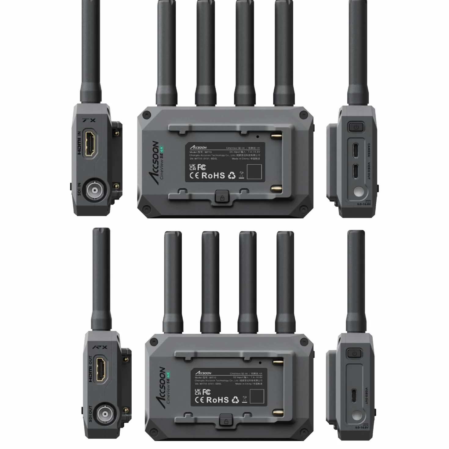 Accsoon CineView SE 4K Sistema di trasmissione video senza fili HDMI/SDI ricevitore 4K30 H.265