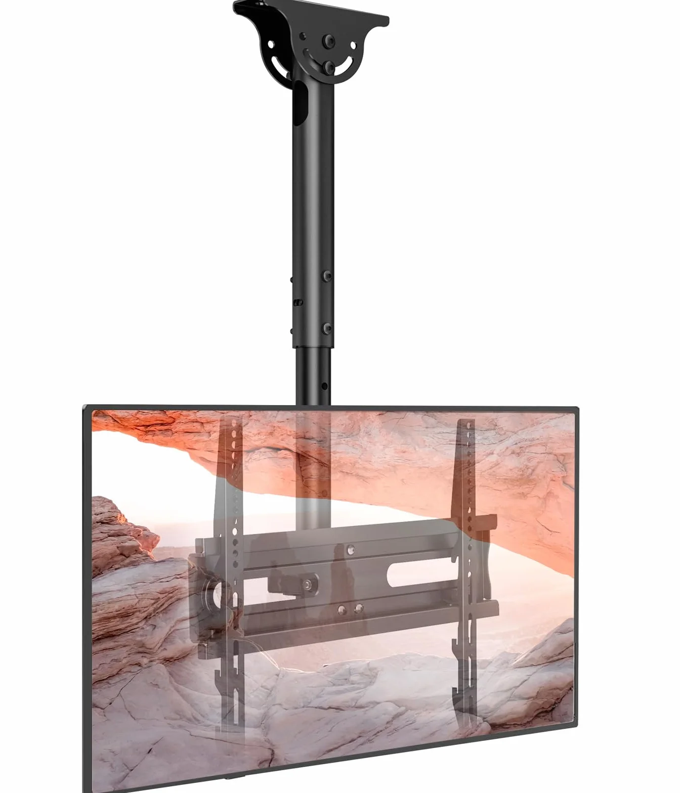 AX WABER Staffa regolabile per TV a soffitto per schermi 26-65 pollici 50 kg 400x400 mm