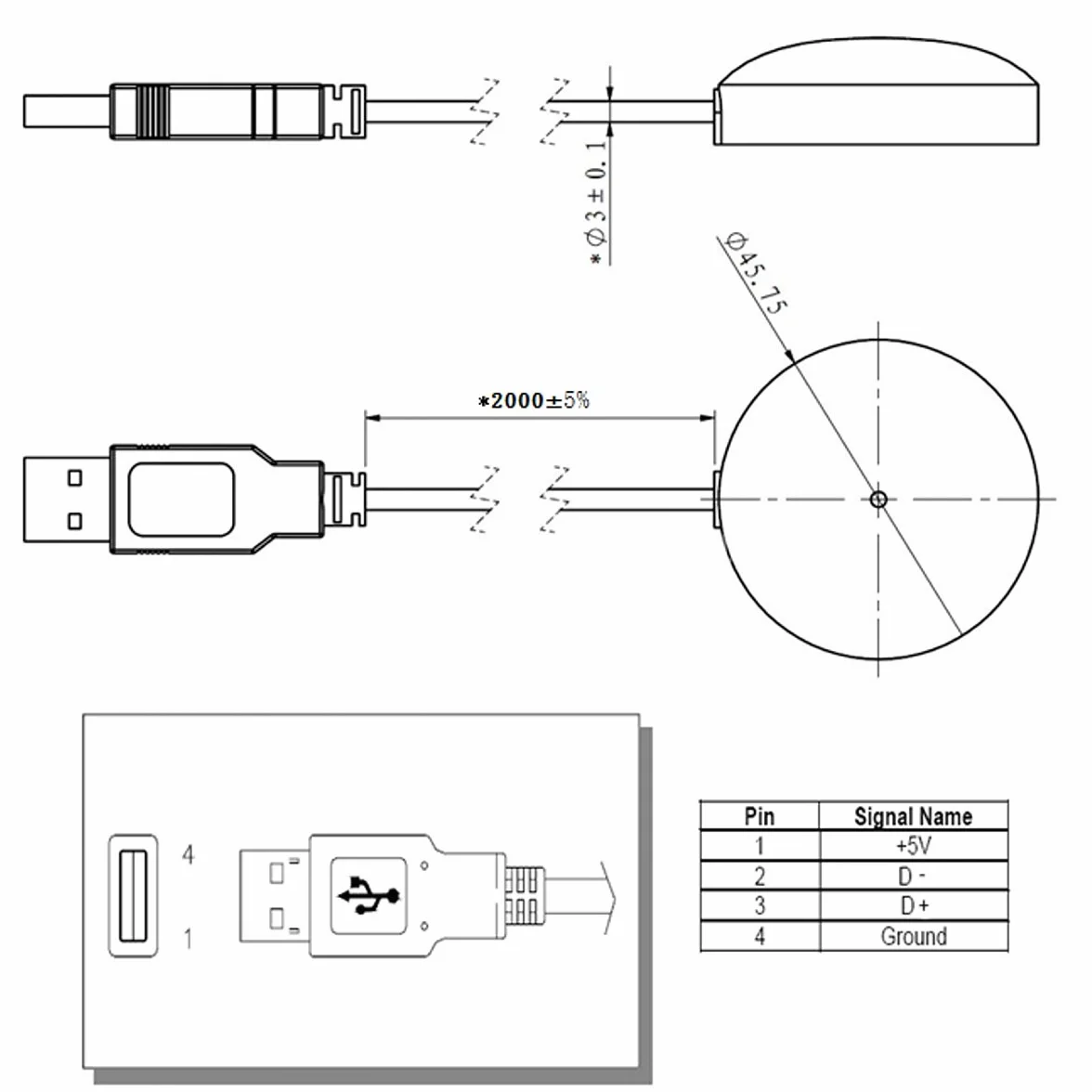GPS USB Ricevitore Antenna Gmouse per Laptop PC Auto Marine Navigation