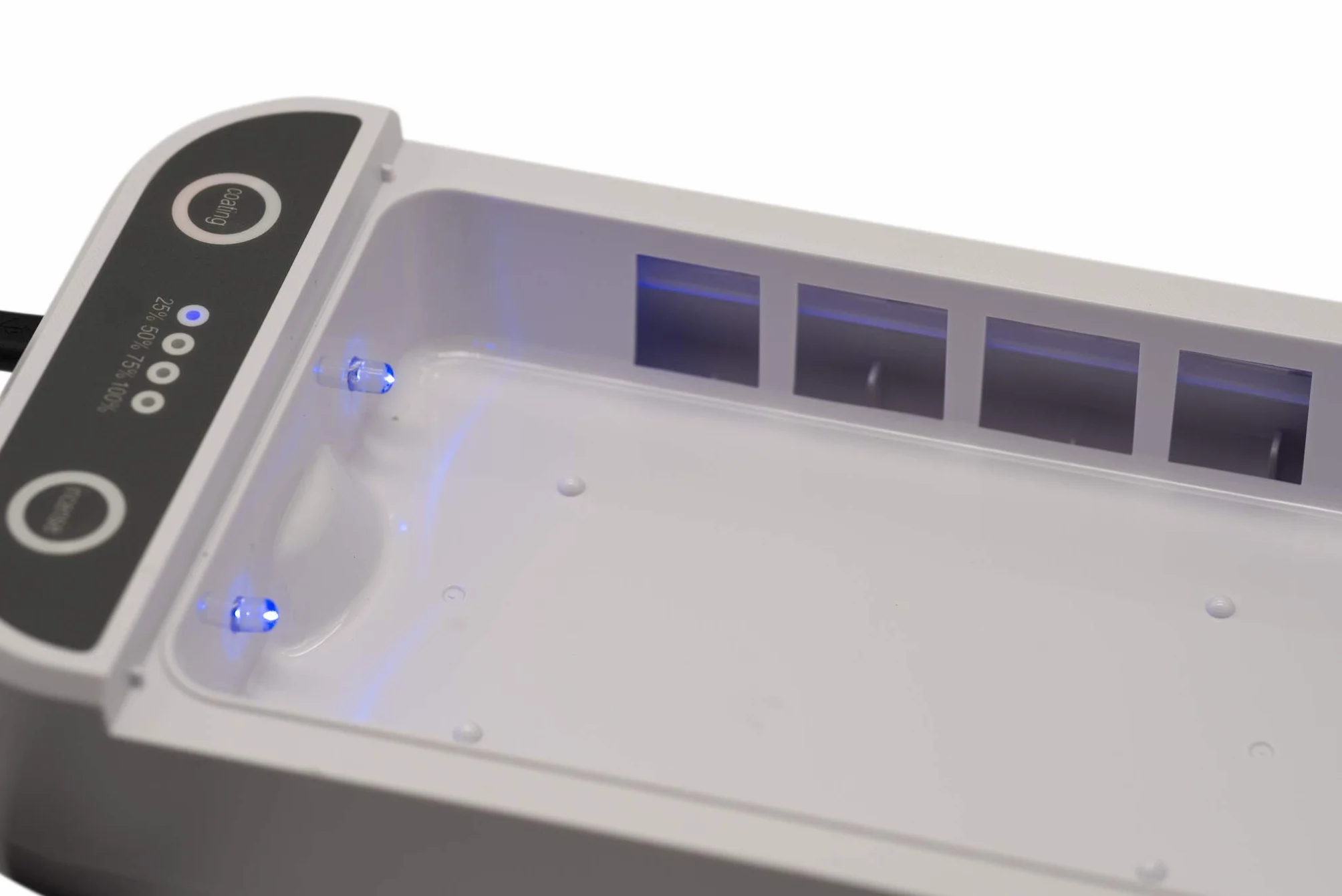 PROtastic Scatola disinfettante UV ultravioletta, perfetta per sterilizzare telefono/chiavi/portafogli/soldi ecc. - Alimentato da USB con timer automatico