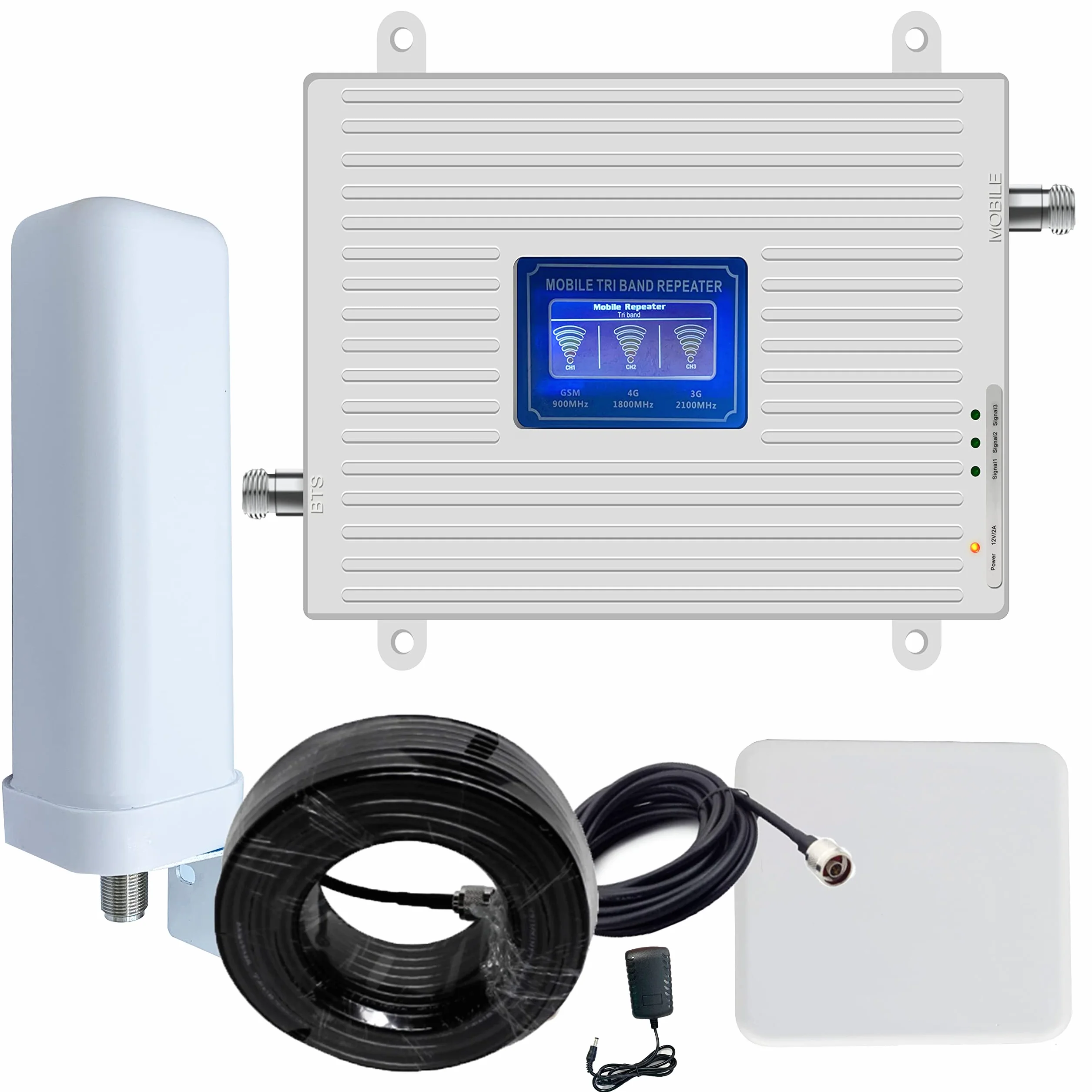 2G 3G 4G 900 1800 2100 mhz Banda 1 3 8 Ripetitore Amplificatore Segnale Cellulare LTE GSM WCDMA
