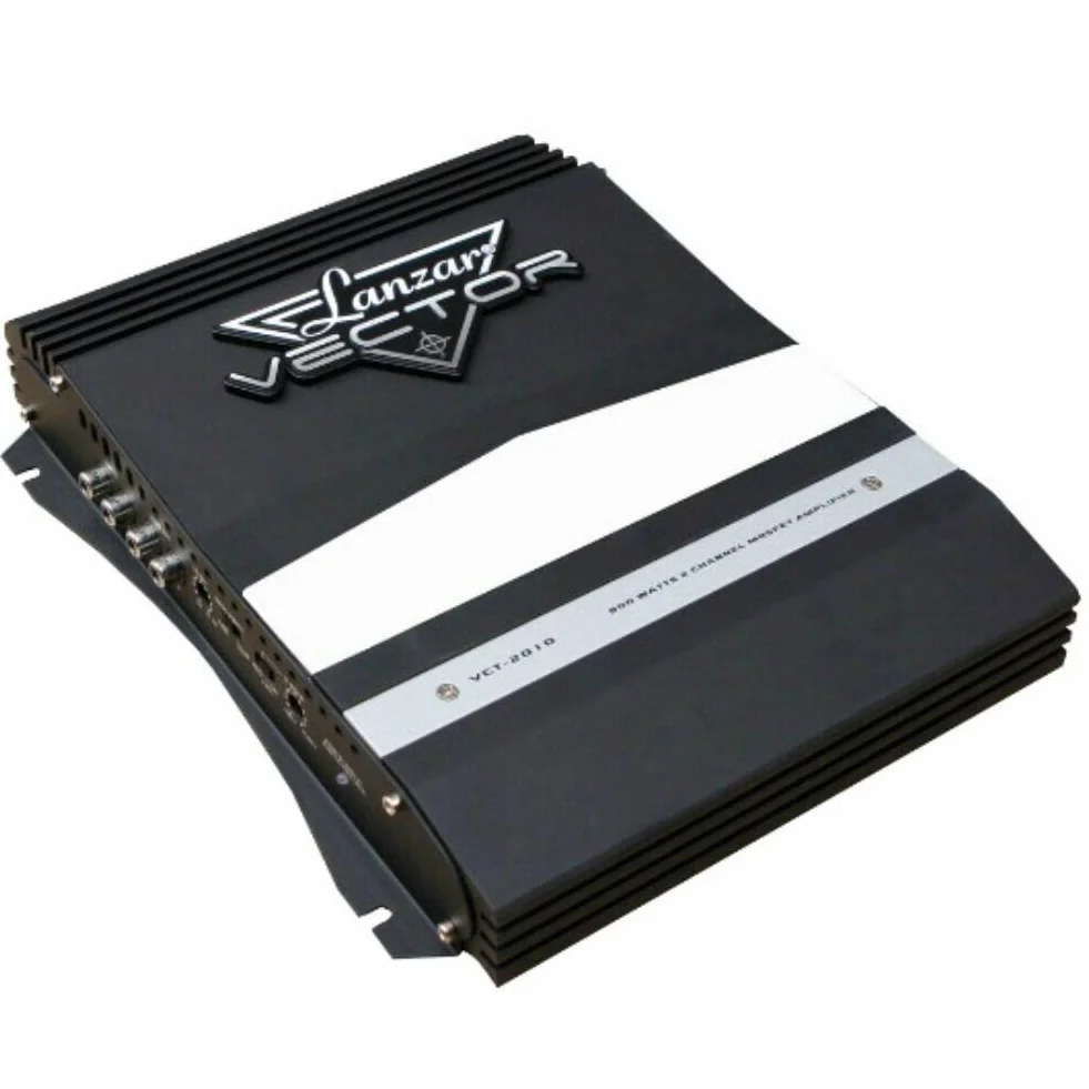 LANZAR VECTOR2010 VECTOR 2010 VCT2010 amplificatore auto a 2 canali 2 ch da 800 watt max 2 x 400 watt max con assorbimento 40 ampere, 1 pezzo