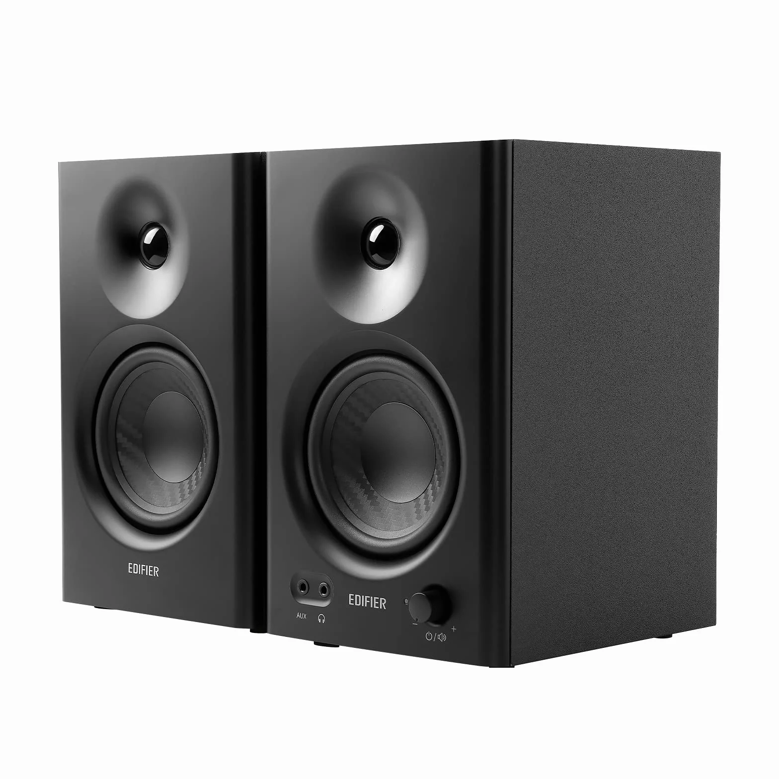 Edifier MR4 Cassa Monitor da Studio per PC Registrazione, 4" Near Field Attive Monitor Altoparlanti - Nero (coppia)