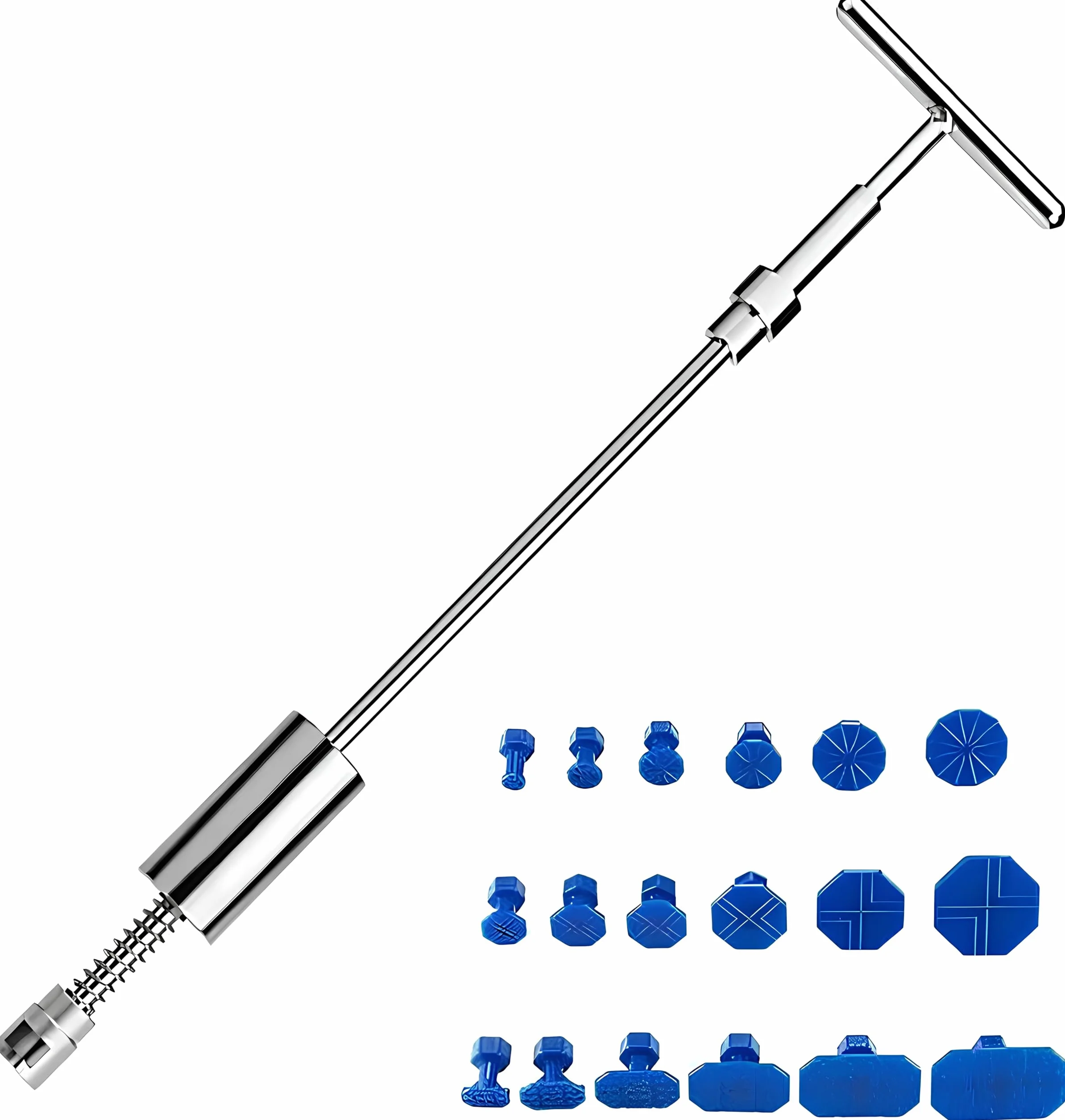 Kit Tirabolli per Carrozzeria 42cm, 29pcs Kit Rimozione Ammaccature Auto, Kit Riparazione Carrozzeria Auto,Strumento per Riparazione Ammaccature, Kit Rimozione delle Ammaccature Senza Verniciatura