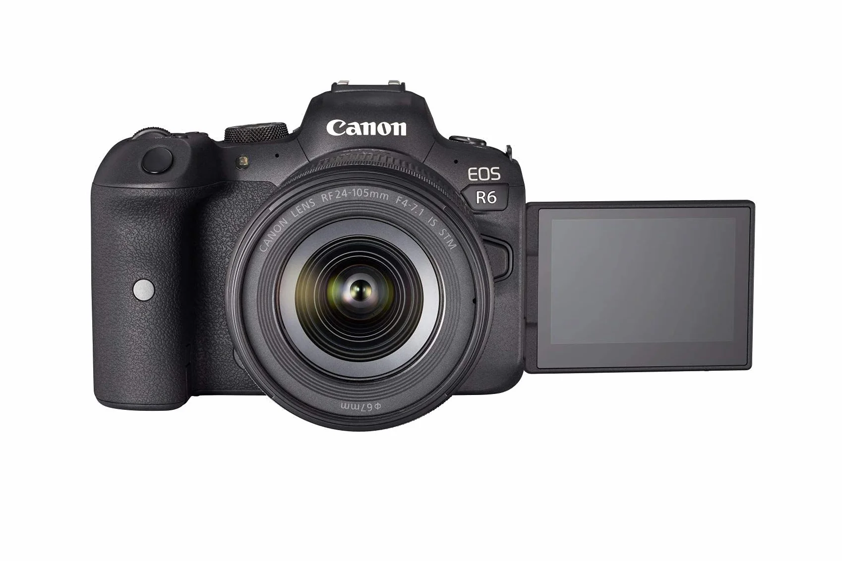 Canon EOS R6 FullFrame mirrorless + RF 24-105 f/4-7.1 IS STM (20,1 Mp,- fino a 20fps, DIGIC X, video 4K UHD fino 60p, stabilizzatore d'immagine a 5 assi fino a 8 stop, Dual Pixel CMOS Auto Focus II)