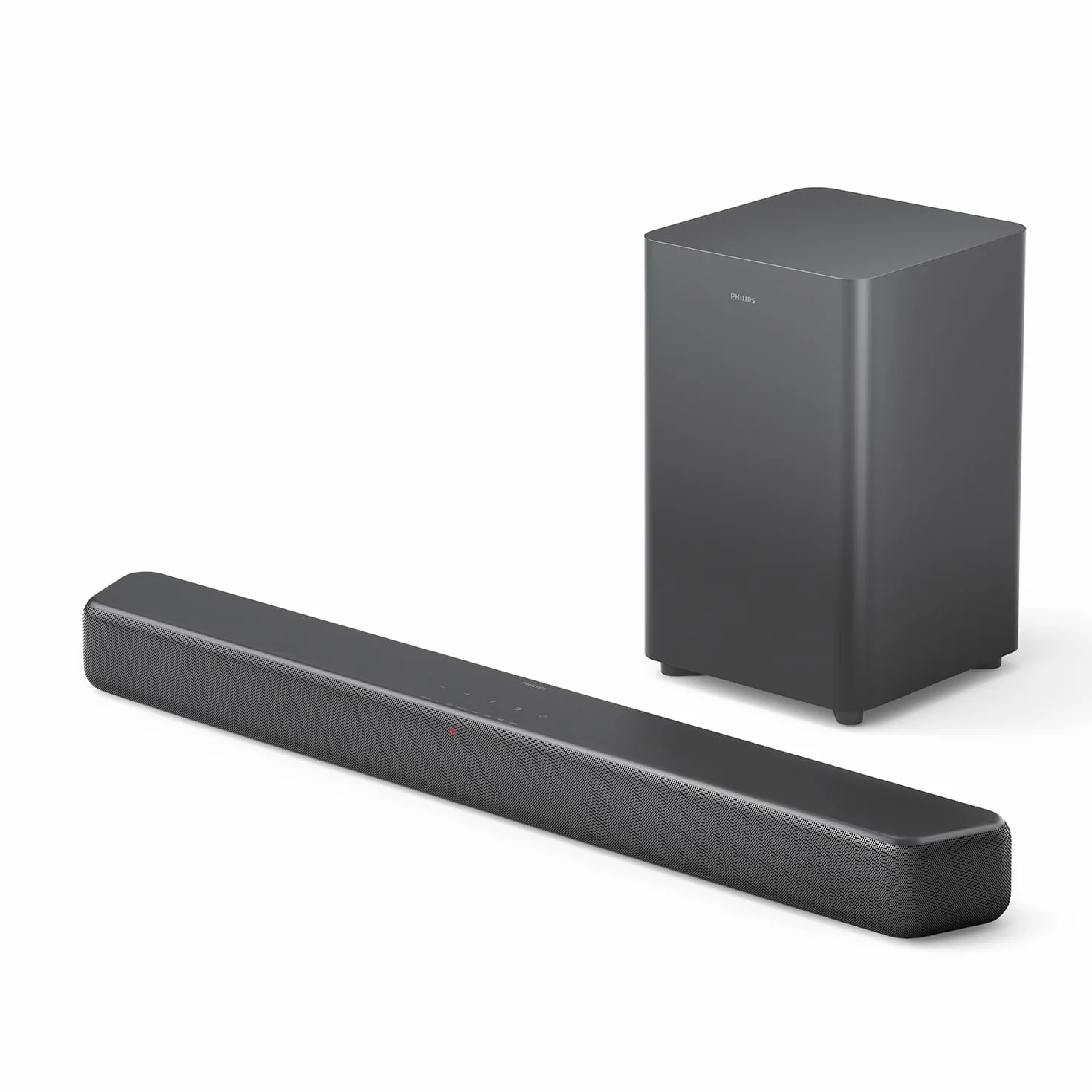 Philips TAB5309 Soundbar 2.1 con subwoofer wireless - 2.1 canali 240W, DTS Virtual X, Bluetooth 5.4, HDMI ARC, Connessione ottica e connettività USB - Grigio Scuro