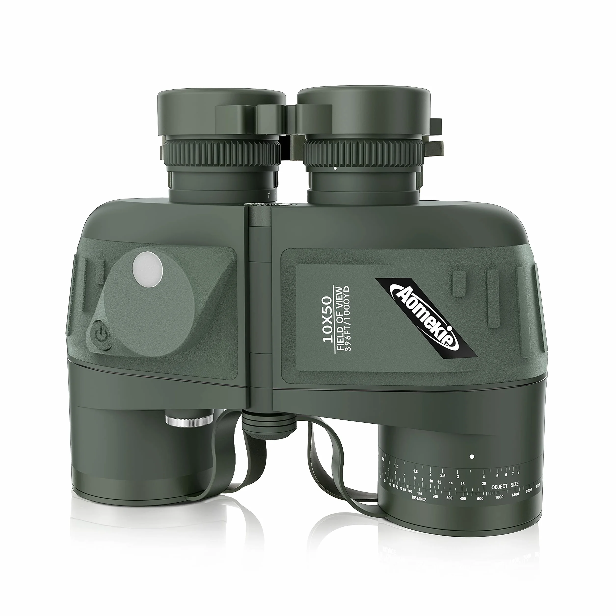 Aomekie Binocolo Professionale 10x50 Impermeabile Militare Professionale Con Bussola Multifunzione Oscillante Adatto Al Bird Watching Caccia Vela Con Tracolla e Pacchetto
