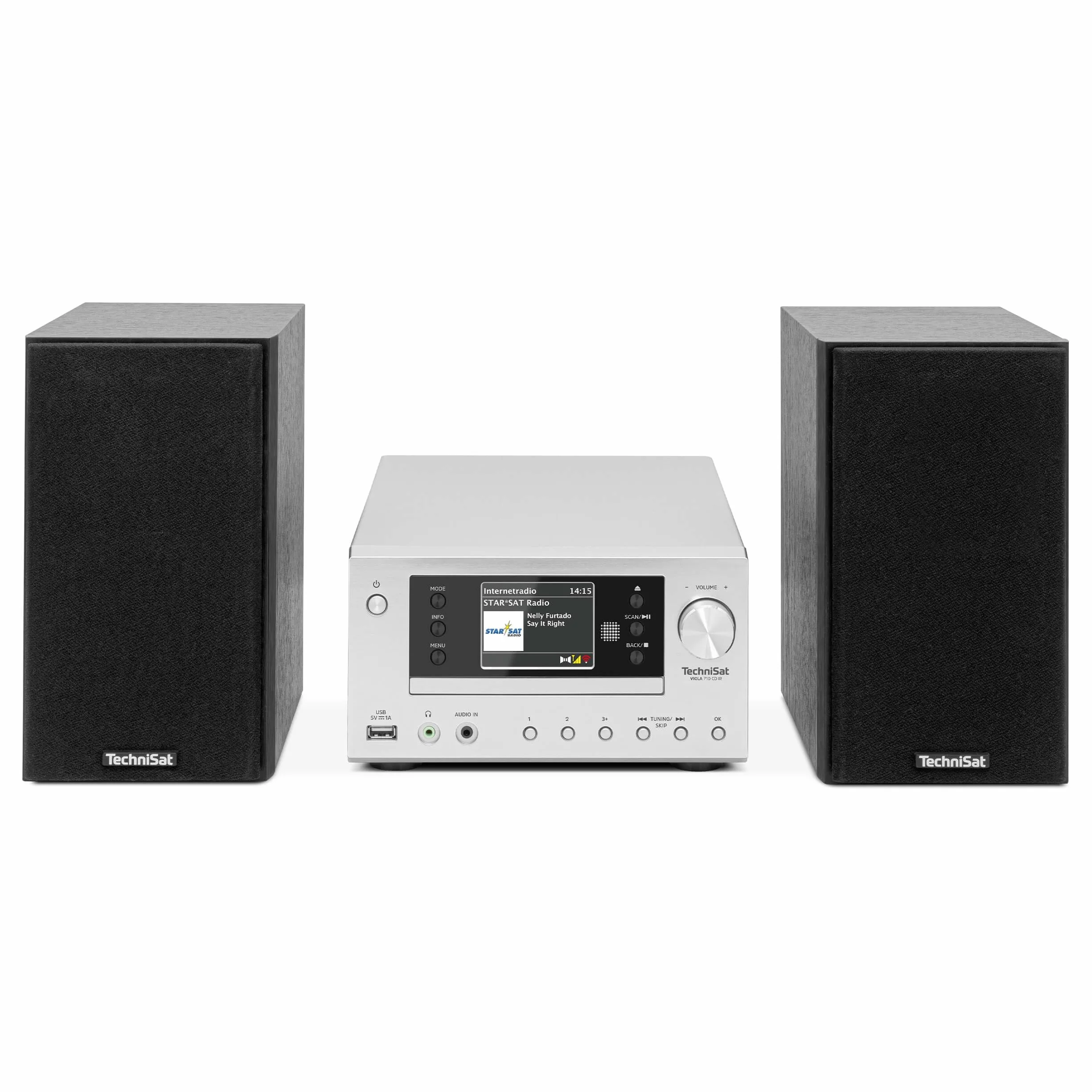 TechniSat VIOLA 710 CD IR Impianto Hi-Fi compatto radio Internet DAB+ FM lettore CD Bluetooth 2x20W RMS