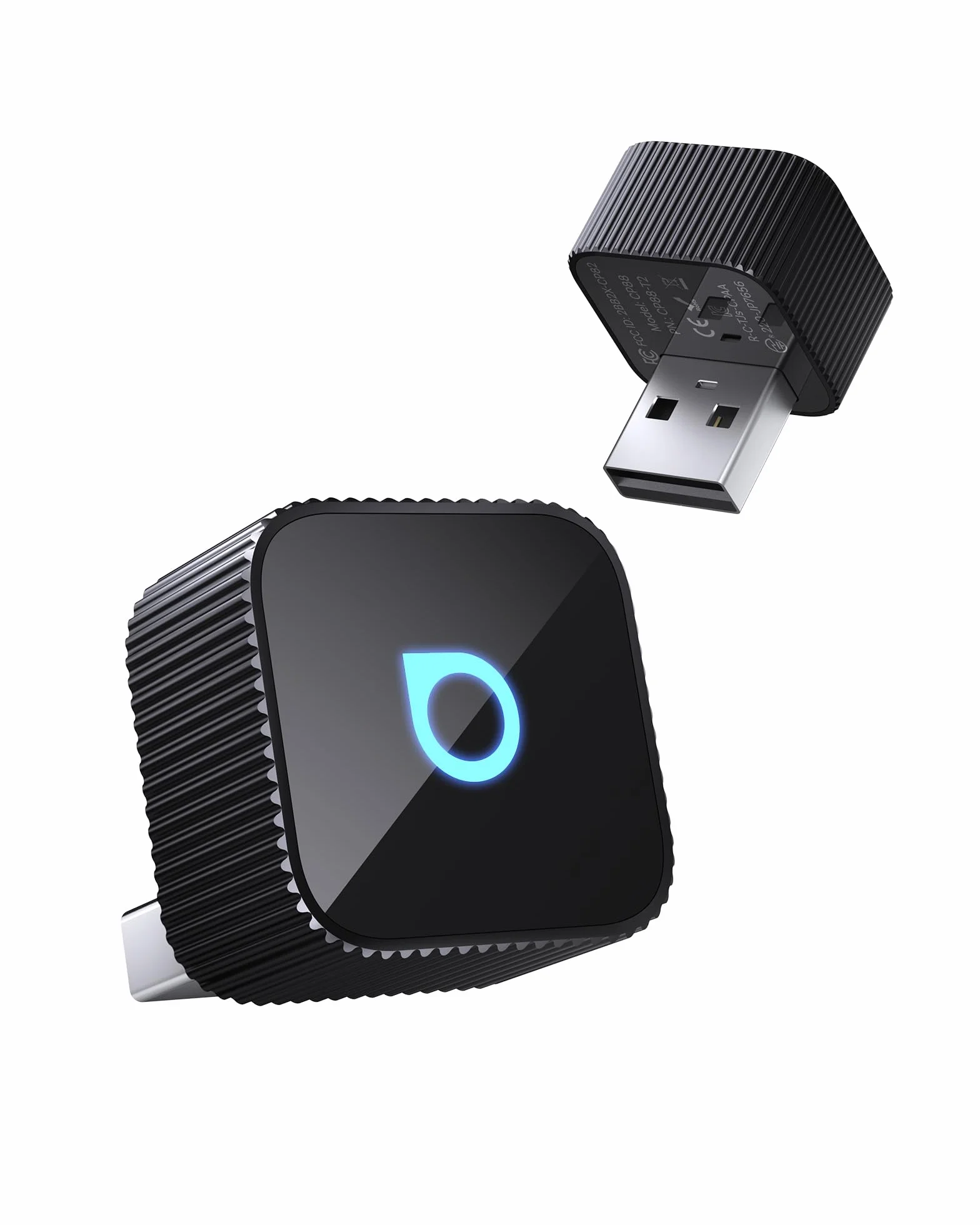 OTTOCAST MINI 3.0 Slim 2026 Adattatore CarPlay Wireless 2-in-1 iPhone Android Auto Connessione rapida Nero