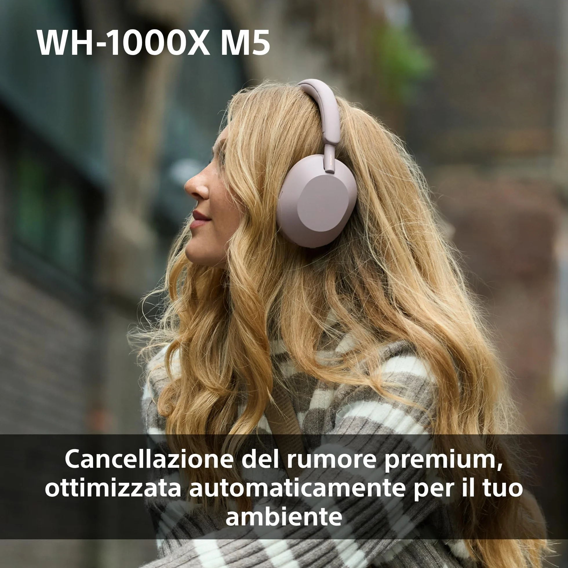Sony WH-1000XM5 Custodia Rigida |Cuffie Wireless Over-Ear, Noise Cancelling di Nuova Generazione con Spatial Audio, Fino a 30 Ore di Batteria, Bluetooth, Black