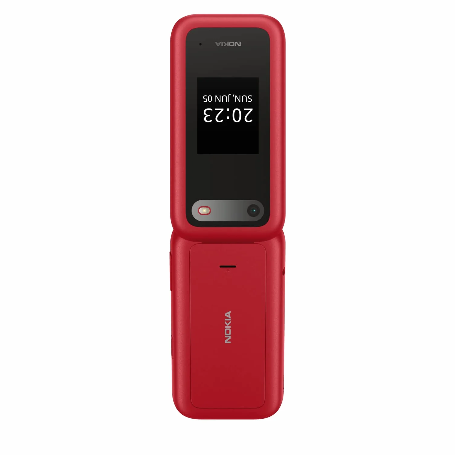 Nokia 2660 - Telefono Cellulare 4G Dual Sim, Display 2.8", Tasti Grandi, Tasto SOS, Fotocamera, Bluetooth, Radio FM Wireless e lettore mp3, Ampia batteria, Rosso, Italia