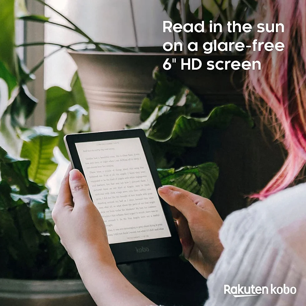 Kobo Clara HD | eReader | 6” Glare Free Touchscreen | Adjustable Brightness & Colour Temperature | eBooks | WIFI | 8GB of Storage | Carta E Ink Technology | Black…