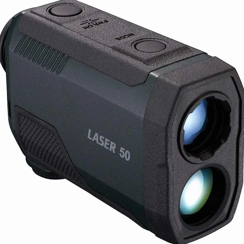 Nikon Laser 50 Telemetro Rapido e Accurato, Schermo OLED, Robusto e Compatto, Nero
