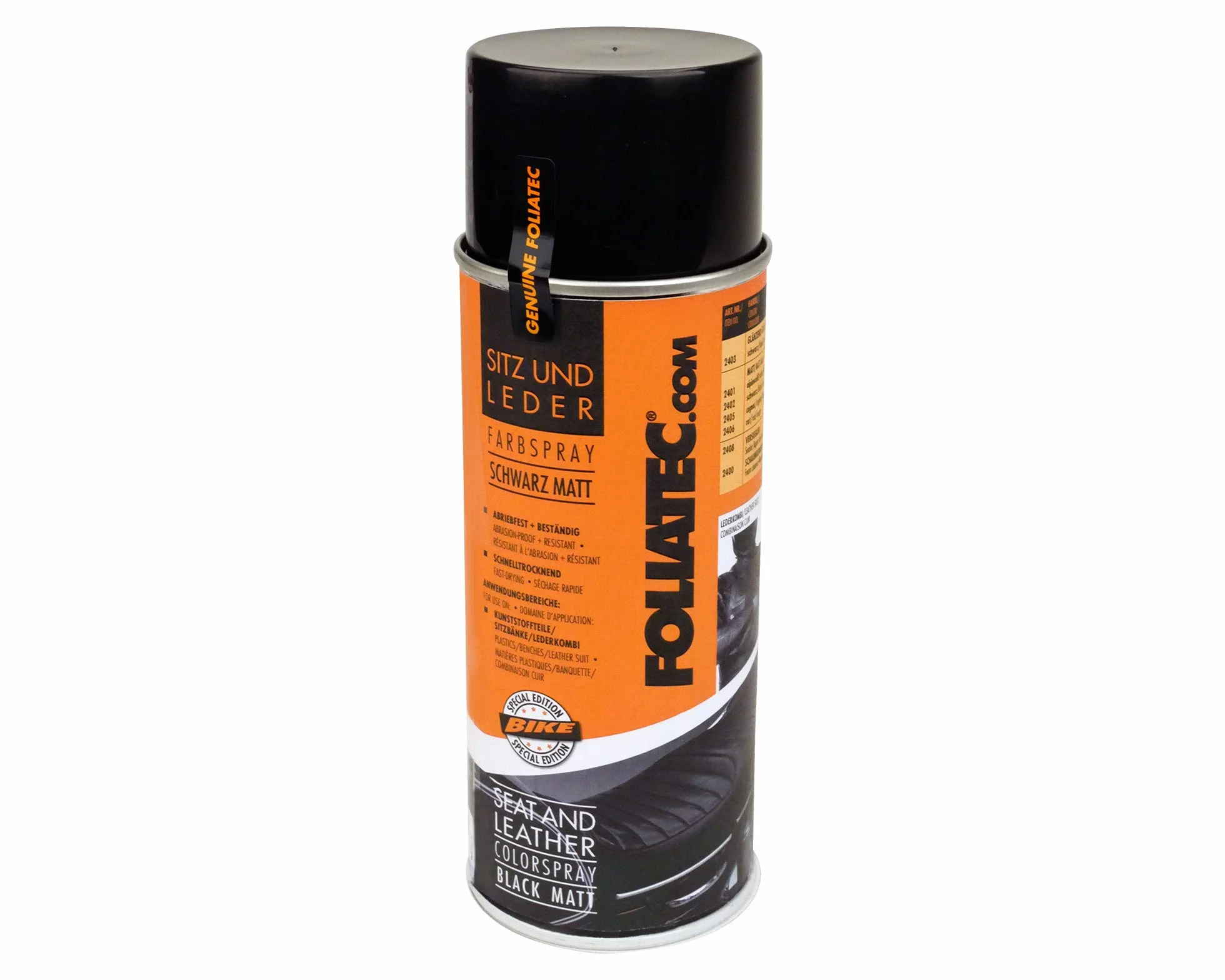 Foliatec F2402 Spray di Colore per Sedile e Pelle, Nero