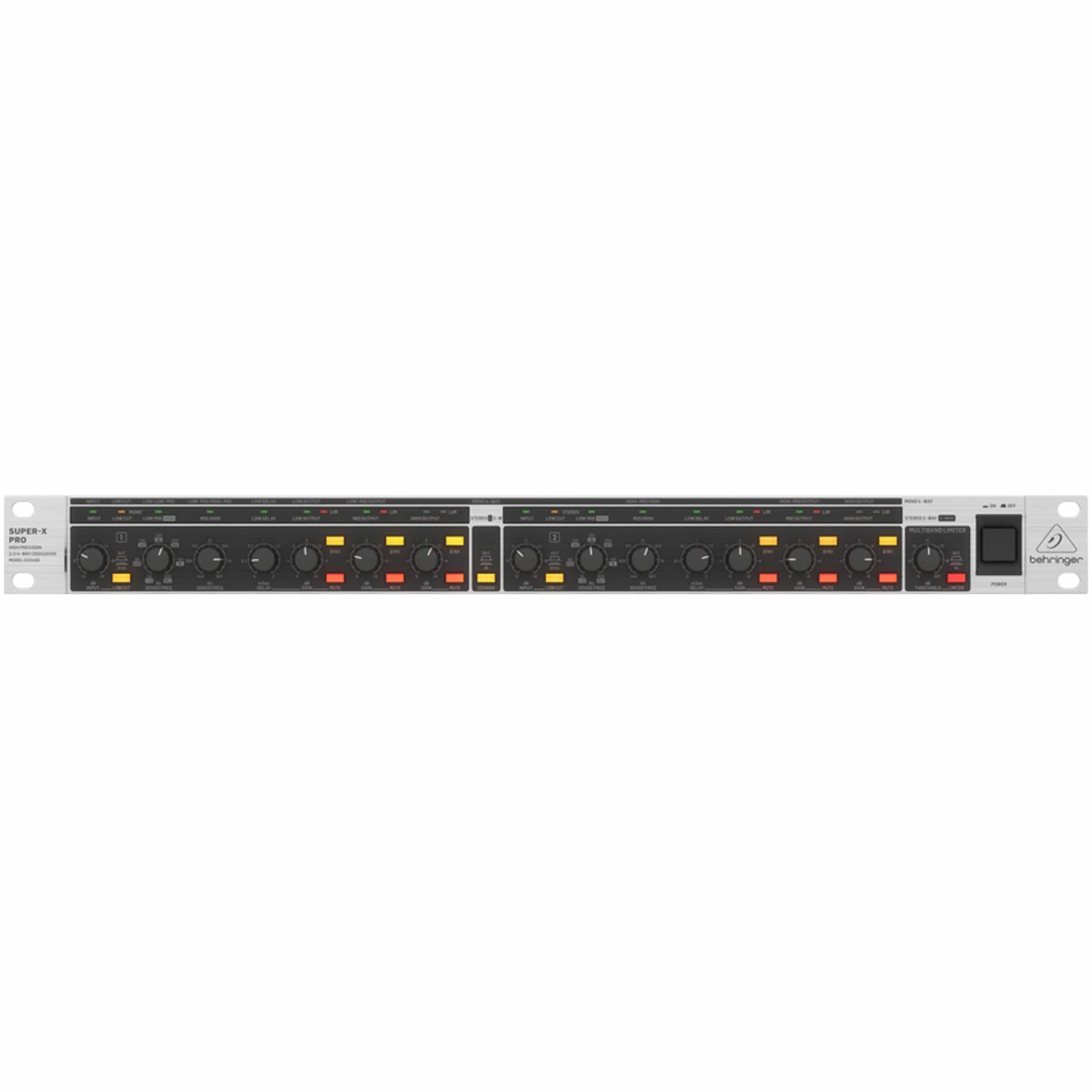 Behringer Super-X Pro Cx3400 V2 High Precision Stereo 2 Way/3 Way/Mono 4 Way Crossover With Limiters