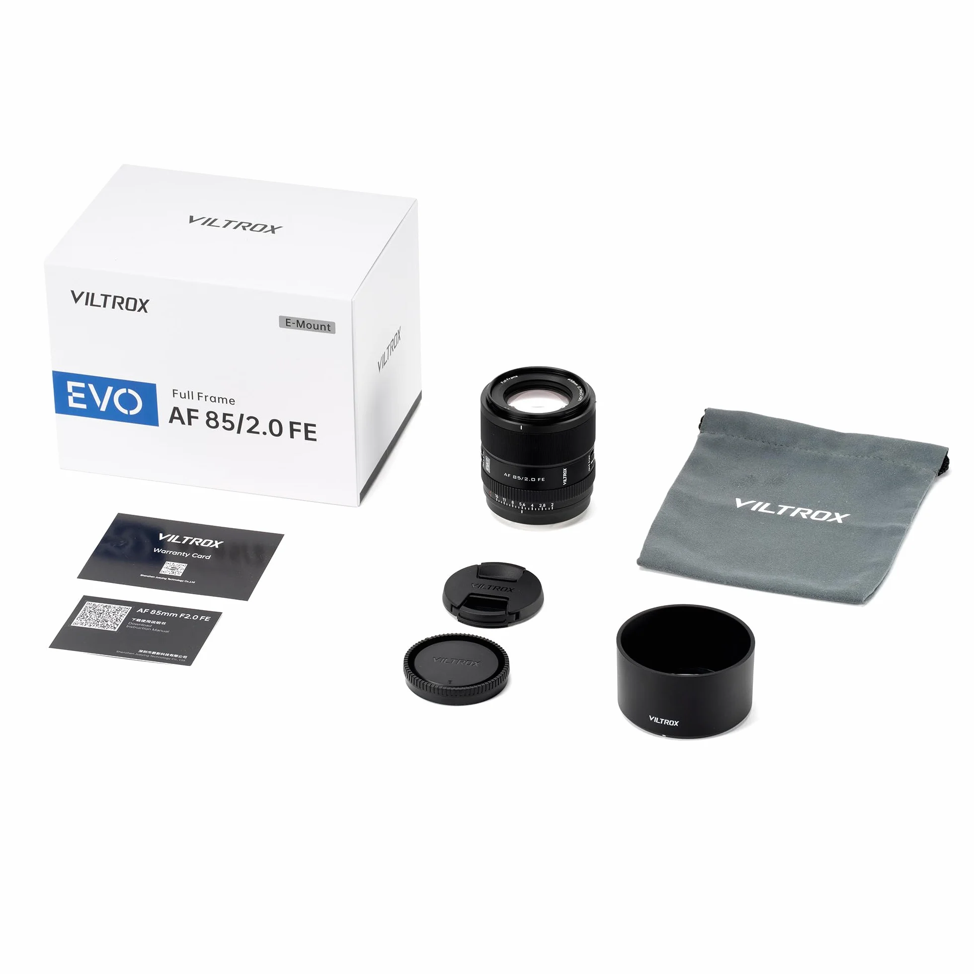 VILTROX 85mm F2.0 FE,AF 85mm f2.0 EVO Obiettivo Autofocus per Attacco Sony E,Full frame Compatibile con Sony a7Ⅲ a7RⅢ a7RⅣ FX3 A7RⅤ A93 a6500 ZV-E10 FX30 A6700