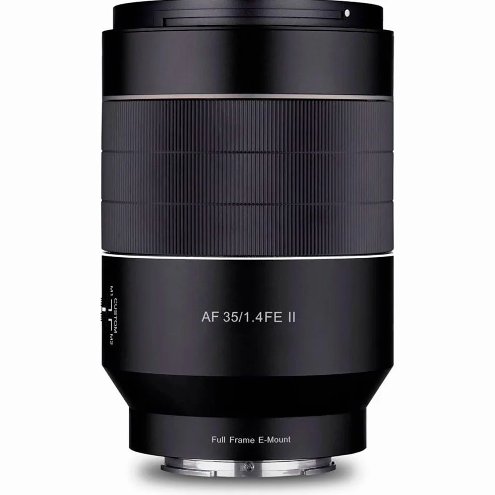 Samyang AF 35mm F1.4 II FE per Sony E - autofocus formato completo e obiettivo grandangolare APS-C lunghezza focale fissa mirrorless Sony E Mount con sistema custodia in alluminio protezione