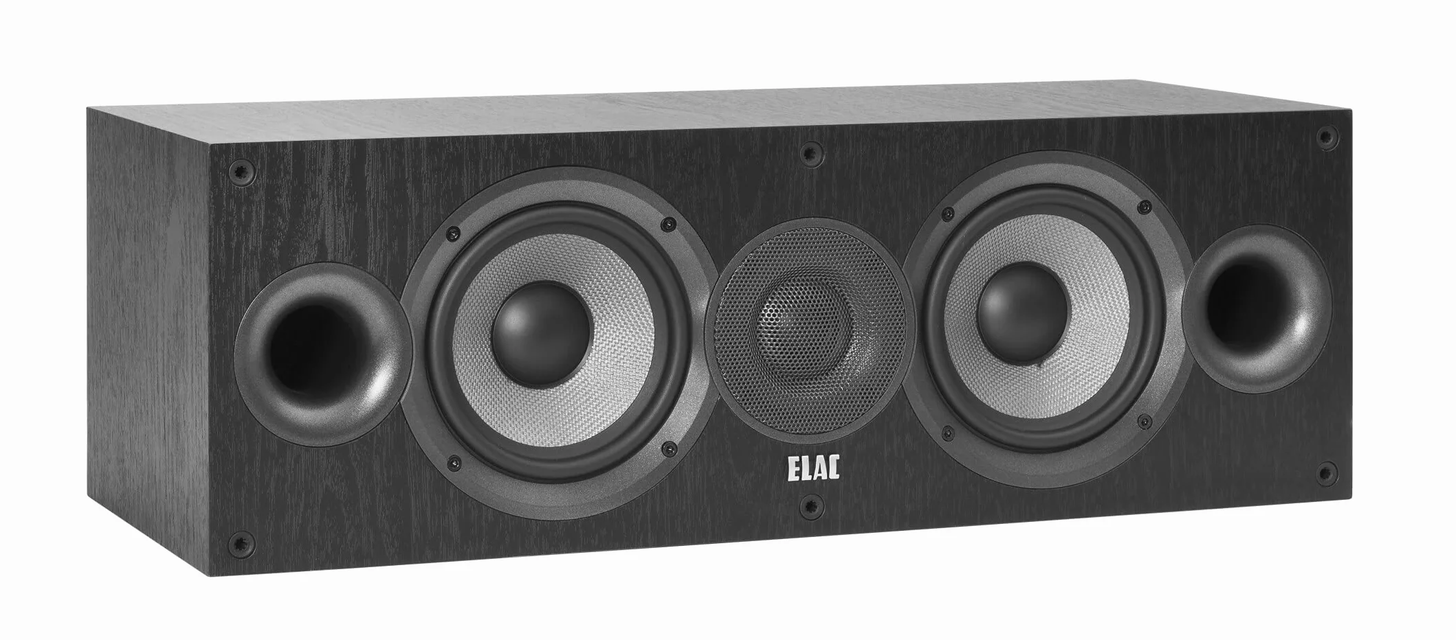 ELAC Debut 2.0 C5.2 - Altoparlante C5.2 per riproduzione musicale tramite impianto stereo, sistema audio surround 5.1, suono eccellente e design di alta qualità, altoparlante a 2 vie, colore: Nero