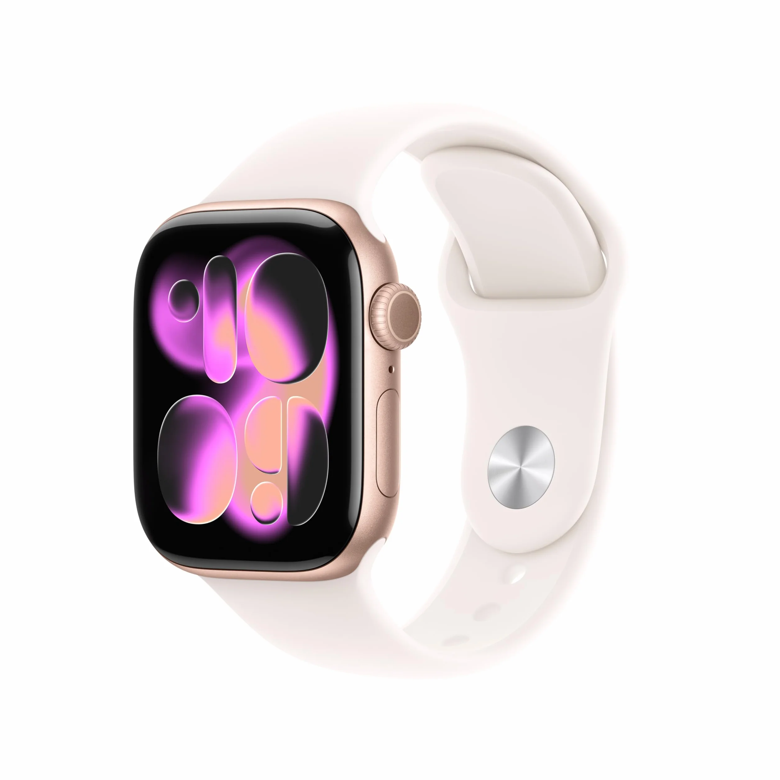 Apple Watch Series 11 GPS con Caja de Aluminio en Oro Rosa de 42 mm y Correa Deportiva Rosa Rubor-Talla S/M (Ricondizionato)