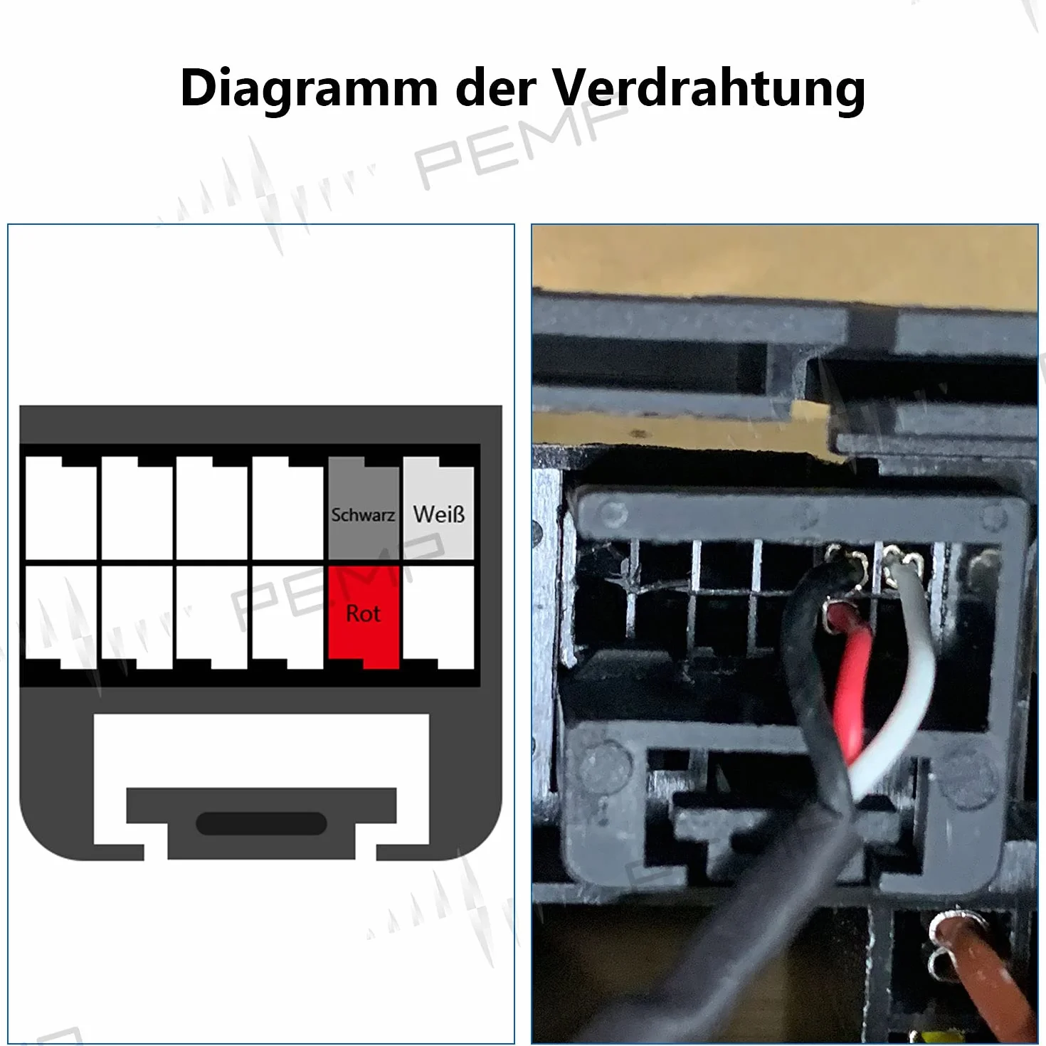 PEMP Adattatore Aux E60 Apri l'audio Aux dell'auto originale per BMW E60 E61 E63 E64 CCC (2003-2010)