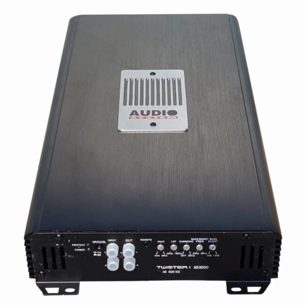 XPL Amplificatore AD3000 1 Canale 3000 Watt RMS Stabile a 1 Ohm Specifico per Subwoofer Classe D con Controllo Remoto Incluso e Filtro Subsonico