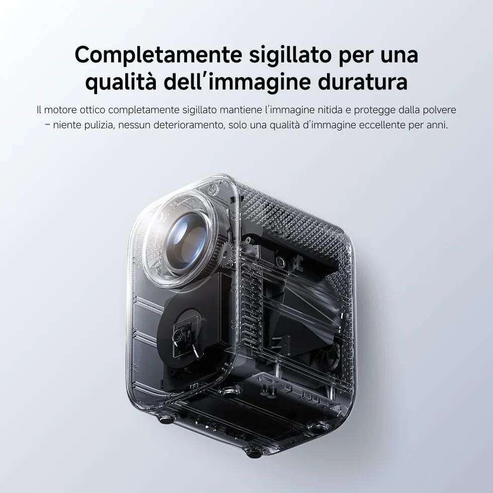 Xiaomi L1 Proiettore Intelligente 1080P con Google TV & Netflix, Proiettore Portatile Home Cinema, Autofocus & Keystone, HDR10/HLG, Schermo 120", WiFi 5G Bluetooth, Audio Dolby