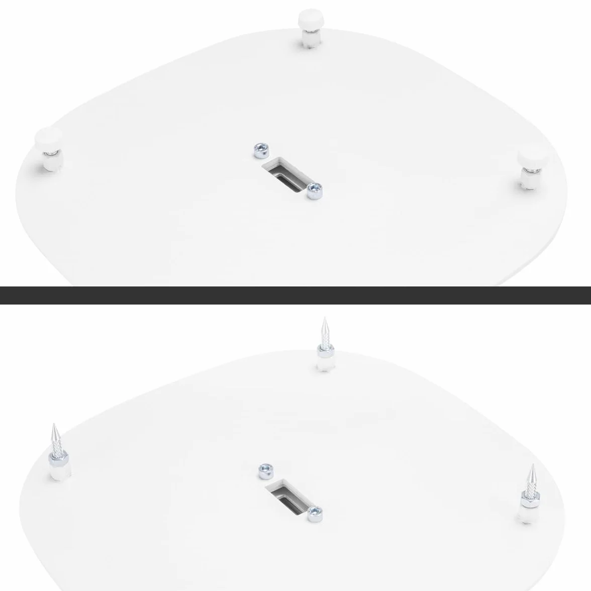 My Wall HS 23 WL - Supporto per altoparlante estensibile, supporto da pavimento, regolabile in altezza bianco 2 pezzi.