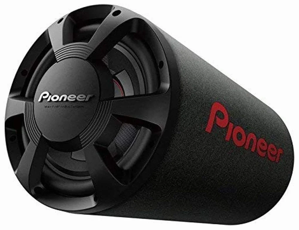 Pioneer Subwoofer bass reflex TS-WX306T in alloggiamento tubolare (1.300 W), 30 cm, nero, potenza in ingresso nominale 350 W, membrana IMPP