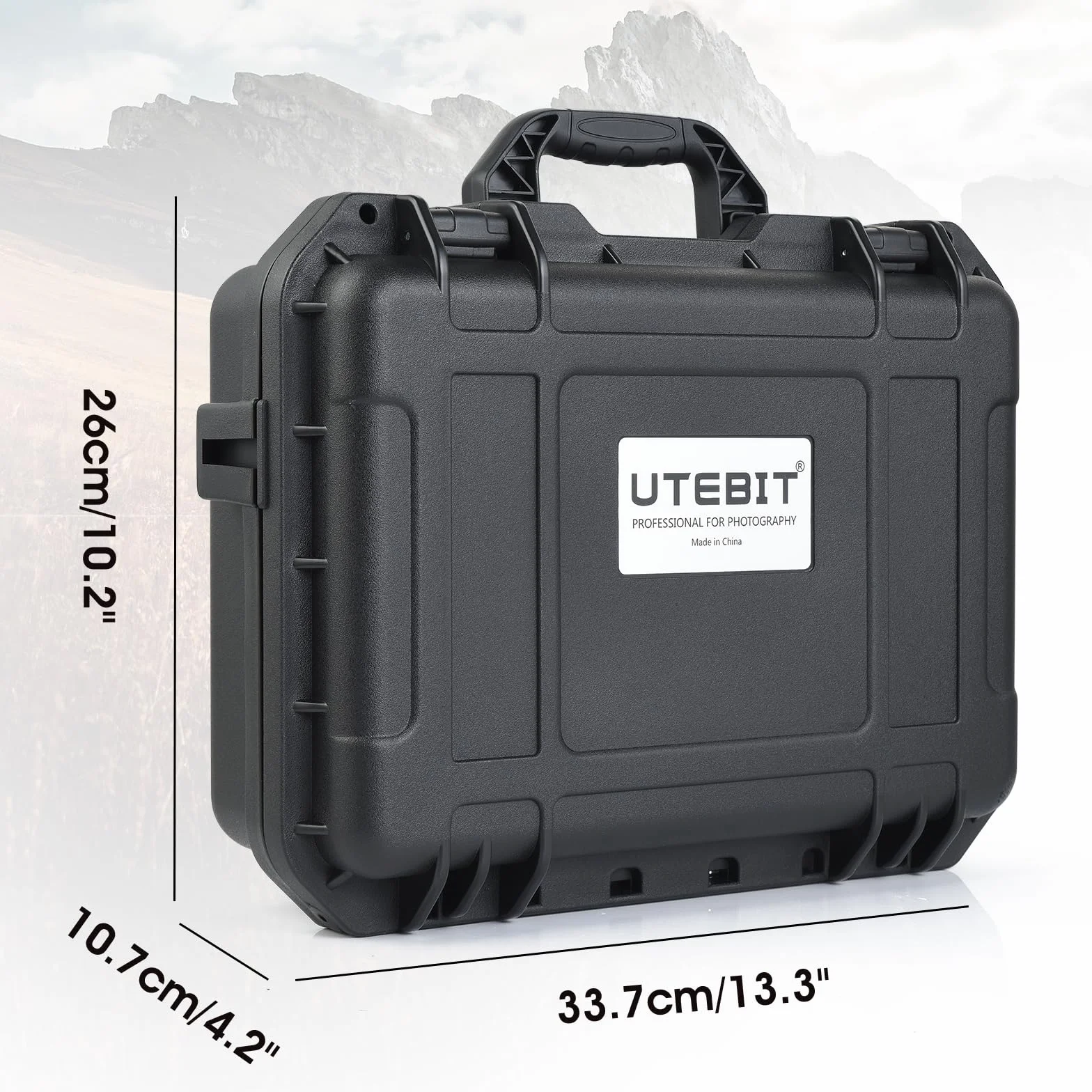 UTEBIT Custodia per Trasporto Rigida Impermeabile Compatibile per DJI Mini 4 Pro/Mini 3 Pro, Accessori per la custodia del drone per telecomando DJI RC 2/RC-N1