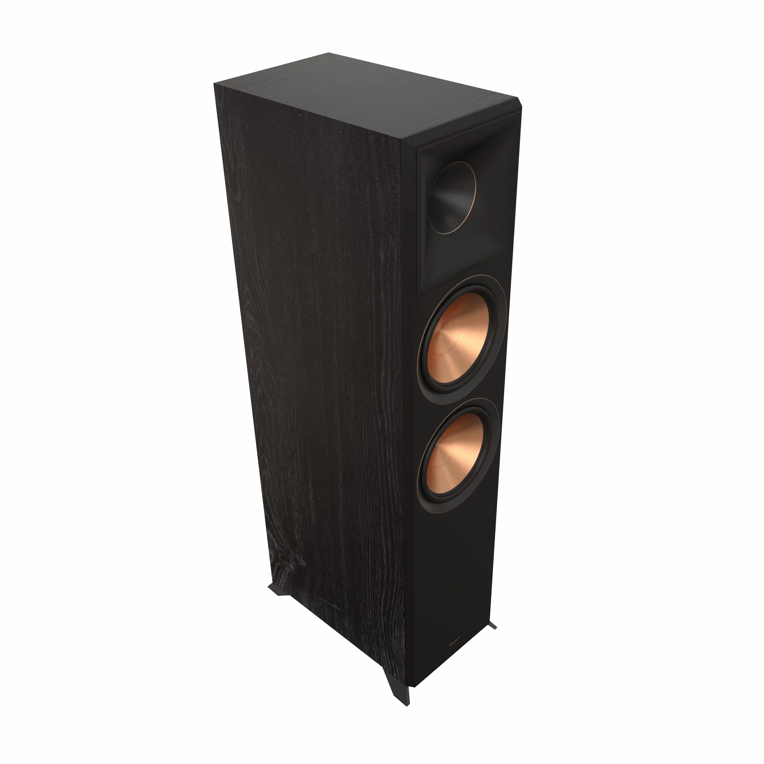Klipsch Reference Premiere RP-8000F II - Altoparlante da pavimento con corno Tractrix ibrido di 90° x 90°, Woofer ceramici da 8" e integrazione Dolby Atmos noce