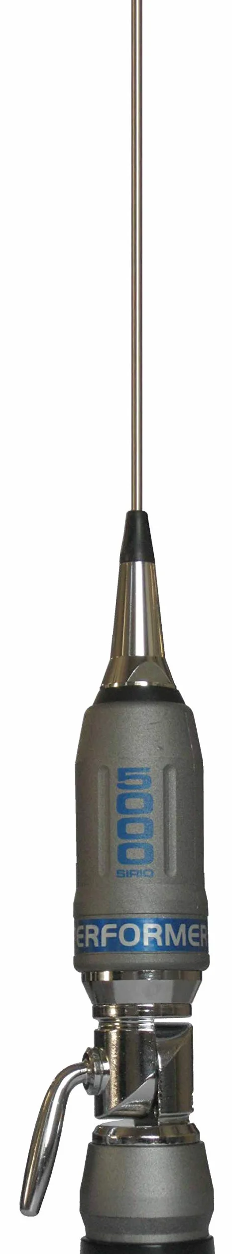Sirio Antenne P-5000 PERFORMER, Antenna CB Veicolare, Frequenza 27-30MHz, Potenza Massima 5000 Watts (CW) Short Time, Stilo Inox, Inclinabile 180°, Altezza 1,965mt, Cavo 4mt in dotazione