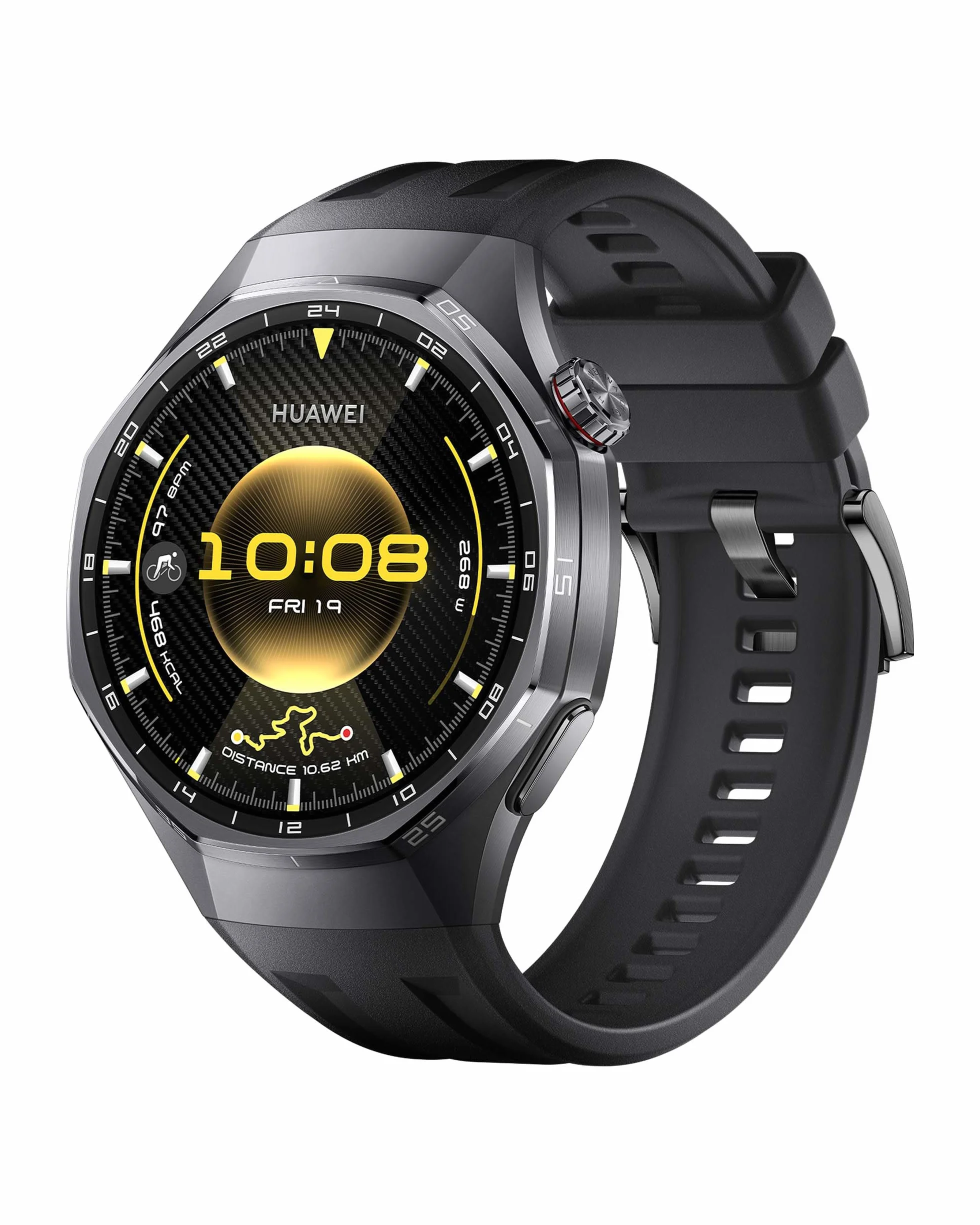 HUAWEI WATCH GT 6 Pro GPS 46mm Smartwatch, Display AMOLED da 1,47 pollici, Fino a 21 giorni, Ciclismo di Livello Pro, Oltre 100 Modalità Sportive, iOS e Android, Analisi ECG, Funzione NFC, Nero