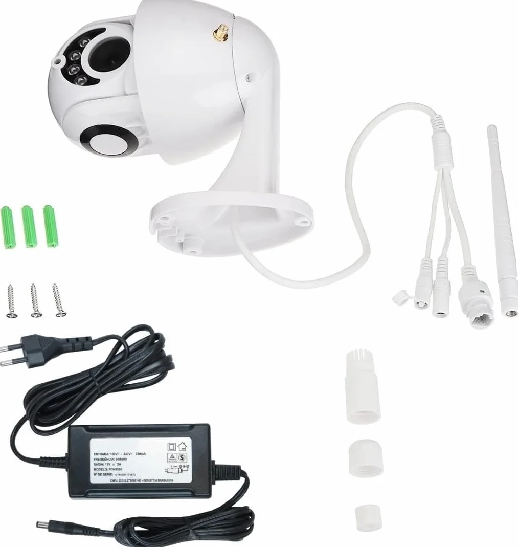 2 PEZZI Telecamera PTZ WiFi Esterno ICSEE - Camera Wireless Smart con Speed Zoom per Sicurezza Esterna, Visione Notturna, Rilevamento Movimento …