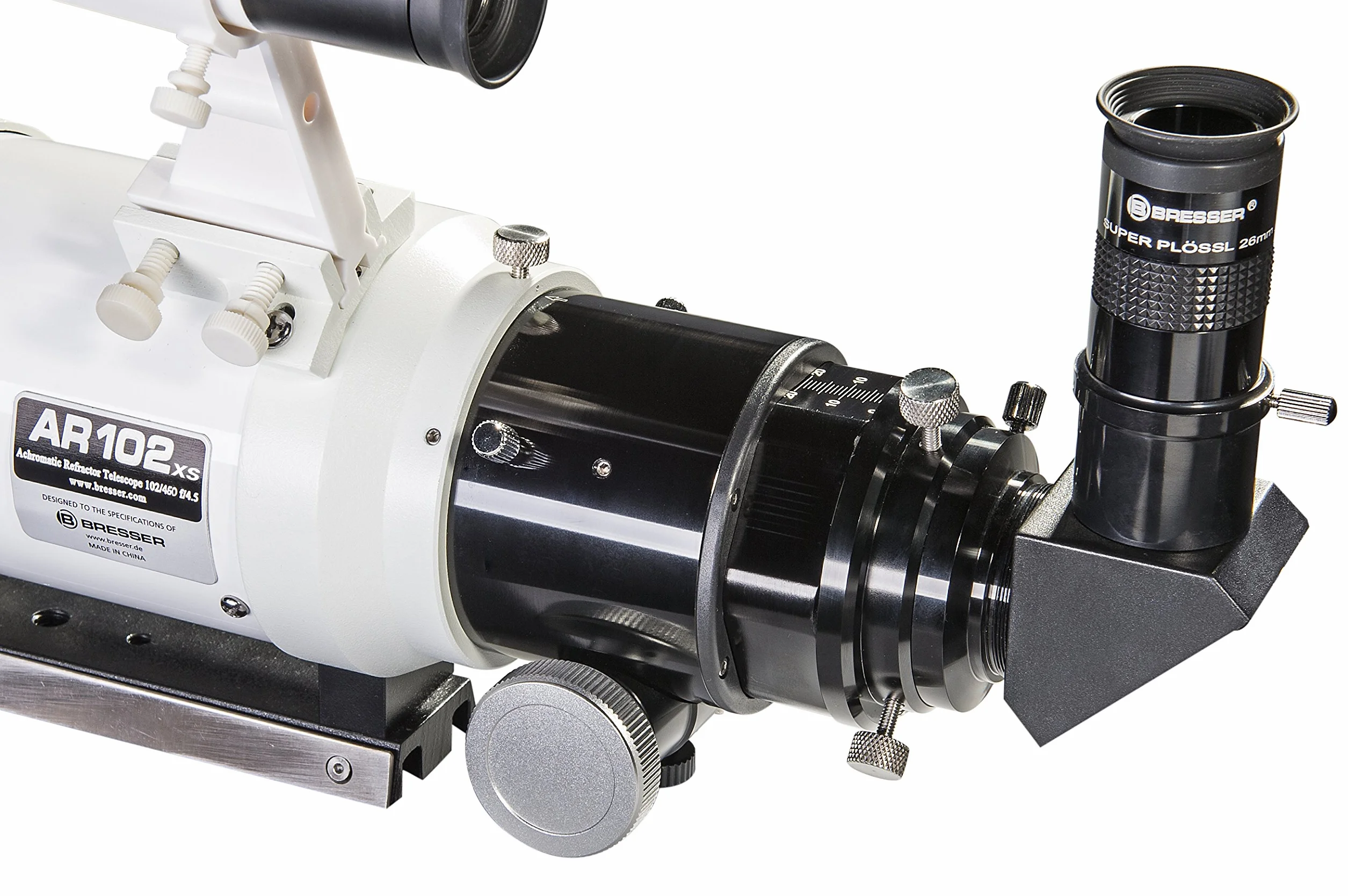 BRESSER 4802460 Messier Ar-102 X S/460 Hexafoc Tubo Ottico, Bianco