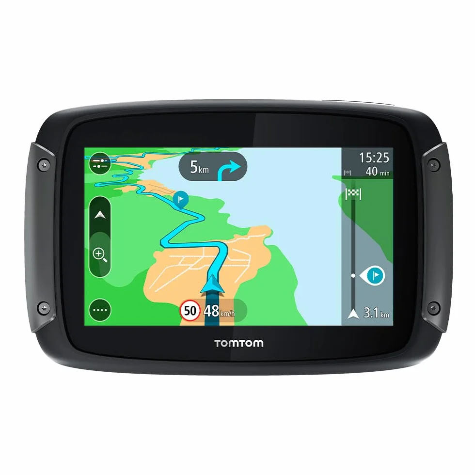 TomTom Navigatore Satellitare per Moto Rider 500 (Mappe Europa 49 Paesi, Percorsi Tortuosi e Collinari per Moto, Aggiornamenti Tramite Wi-Fi, Avvisi Traffico e Autovelox)