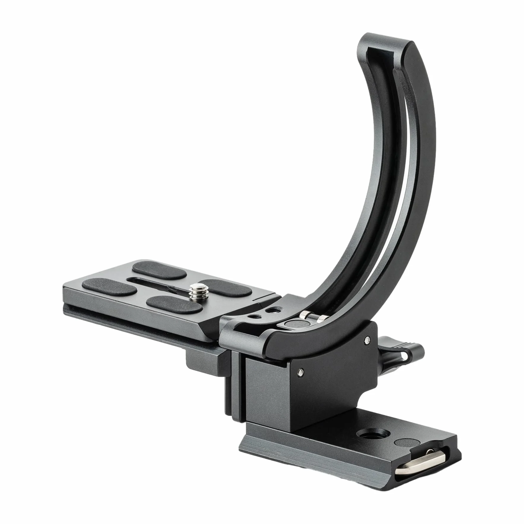 Fotopro Supporto verticale per fotocamera, anello per obiettivo ad treppiede, piastra girevole 1/4, adatta a Sony, Nikon, Canon, Fuji, Arca-Type