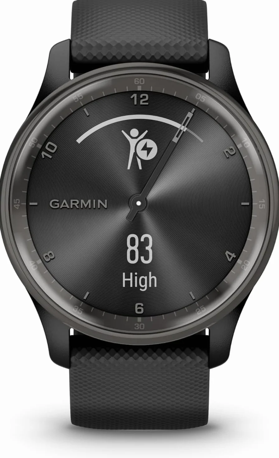 Garmin vívomove Trend, Smartwatch, Cassa 40mm, Touchscreen LCD e Lancette, Notifiche, SMS emergenza, Cardio, SpO2, GPS connesso, Monitoraggio 24/7, Sleep Score (Peach Gold & White) (Ricondizionato)