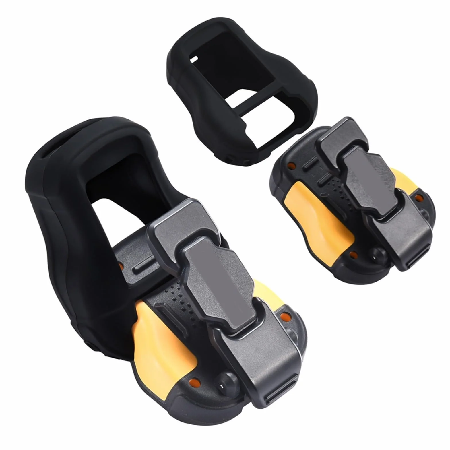 Custodia protettiva in silicone per altoparlante indossabile DEWALT - Cover nera con cordino, vestibilità precisa, design leggero